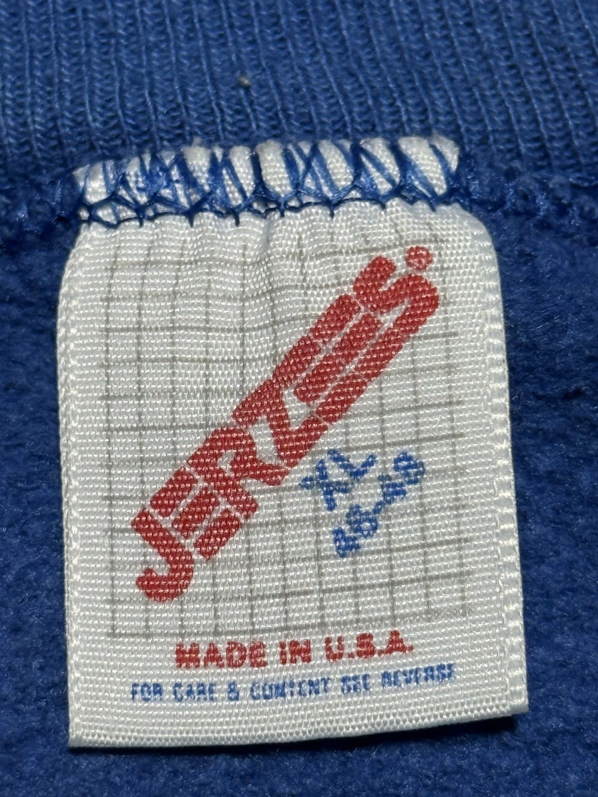 Jerzees Vintage Jerzees Blank Raglan Crewneck Sweatshirt MADE IN USA Size US XL / EU 56 / 4 - 2 Thumbnail