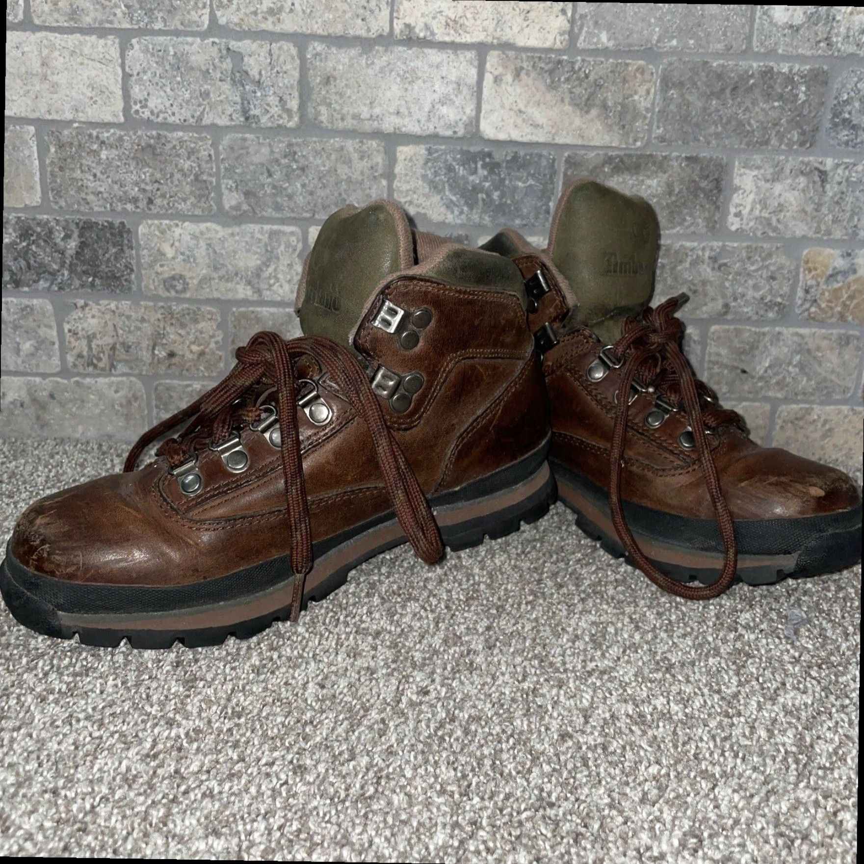 Timberland VINTAGE Timberland Leather Bootie Boots Womens Brown Size 8M Size US 8 / IT 38 - 4 Thumbnail