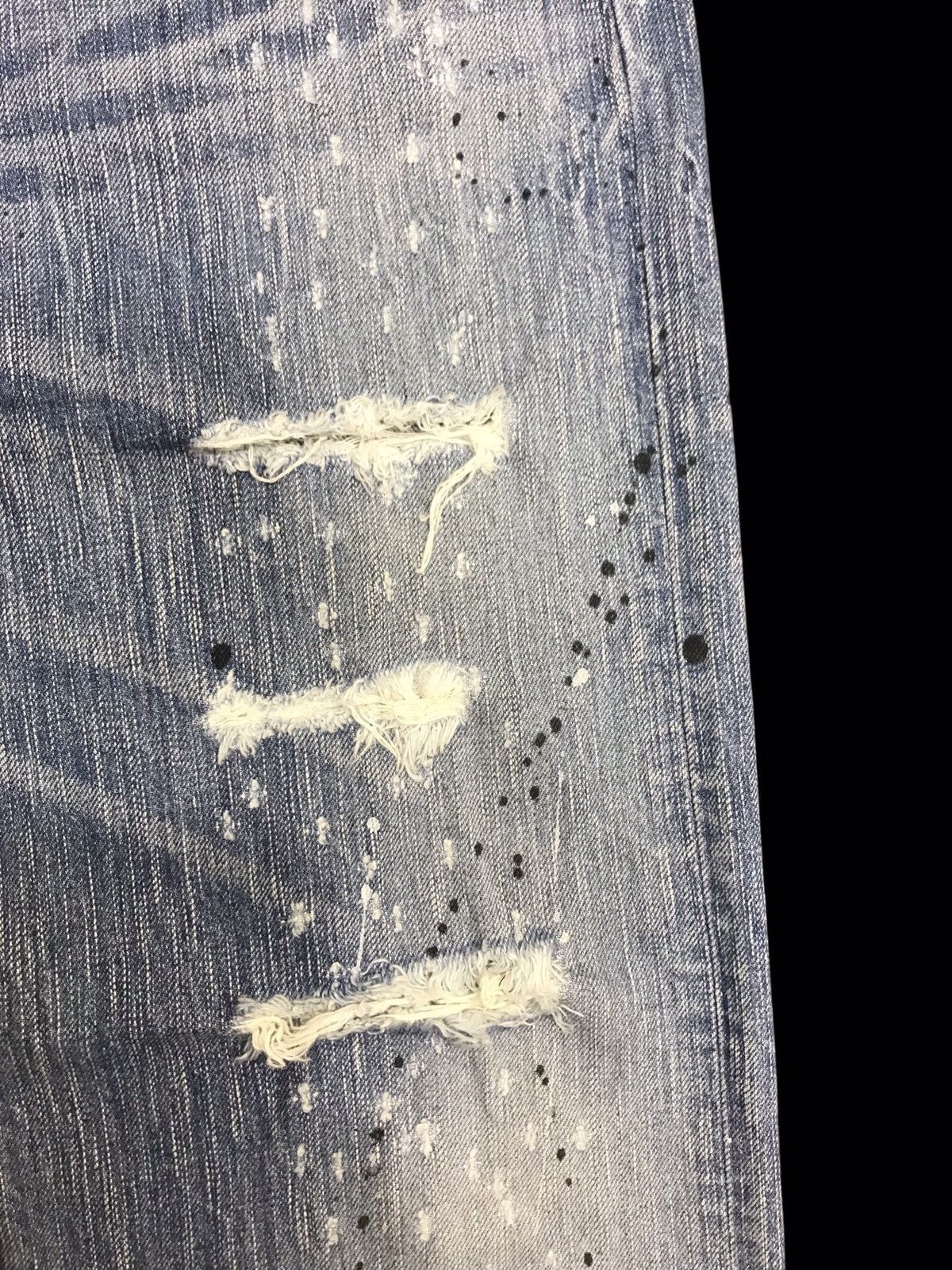 Edwin 💥BOOTCUT💥ARCHIVAL EDWIN DISTRSSD PAINT SPLATTER DENIM F170 Size US 32 / EU 48 - 12 Thumbnail