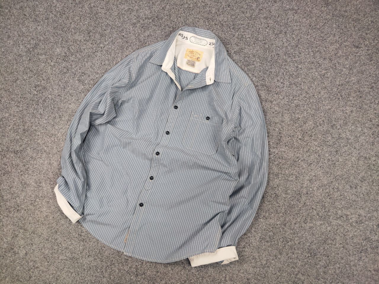 J.A.C.H.S. Mfg. Co. Vintage Jachs superior quality American Striped Button Shirt Size US XL / EU 56 / 4 - 3 Thumbnail