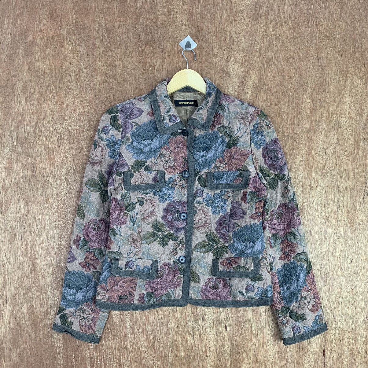 Japanese Brand × Vintage Toptopolo - Floral Vintage Jacket Size S / US 4 / IT 40 - 1 Thumbnail