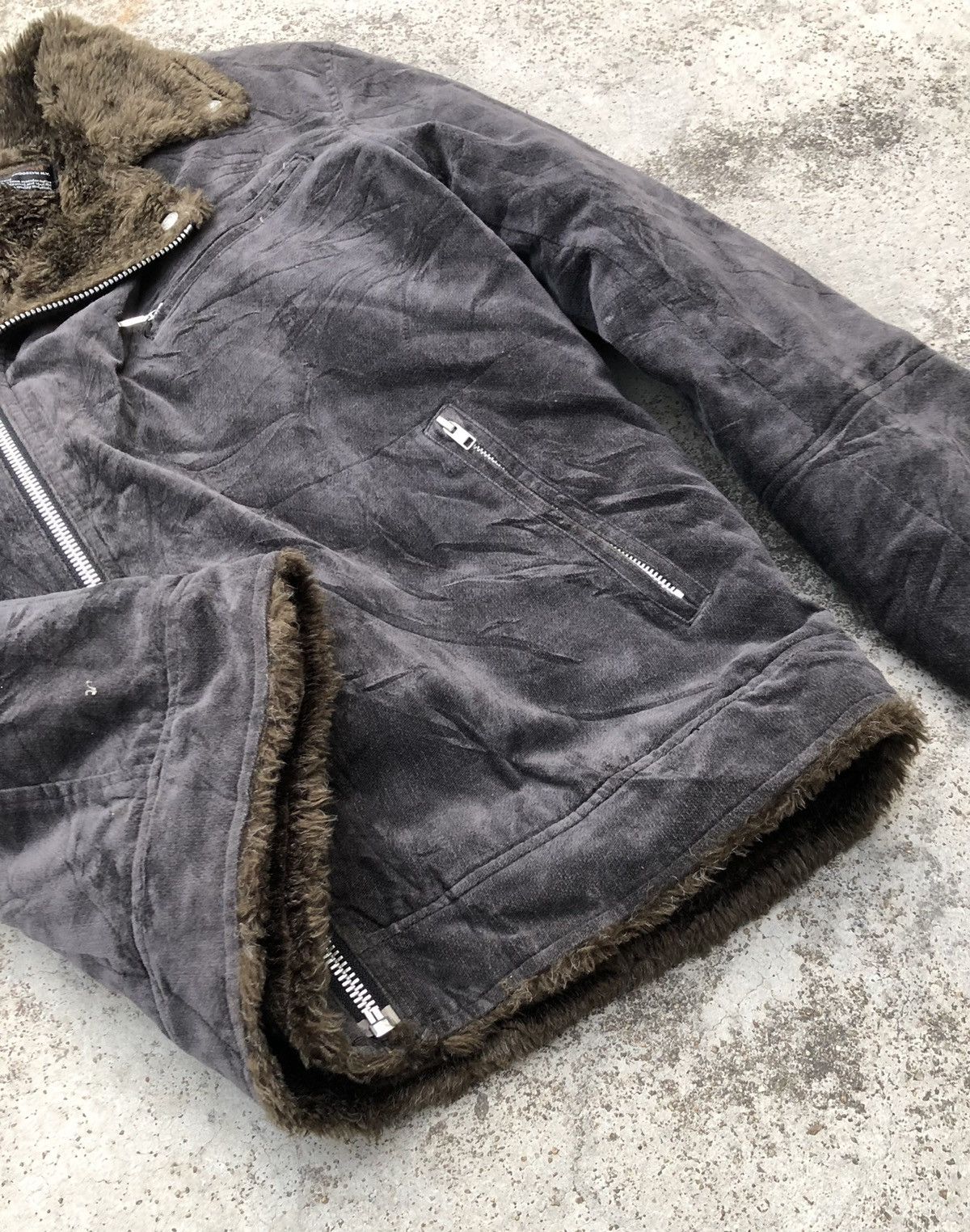 Smith's American VELVET SHERPA LINED DOUBLE COLAR JACKET Size US M / EU 48-50 / 2 - 5 Thumbnail