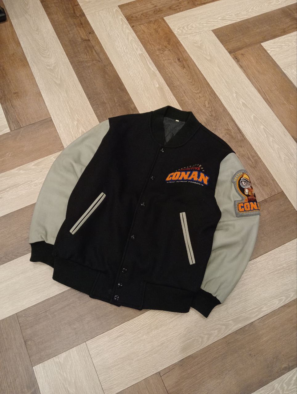 Japanese Brand DETECTIVE CONAN 14TH LIMITED STADIUM JACKET Size US L / EU 52-54 / 3 - 1 Thumbnail