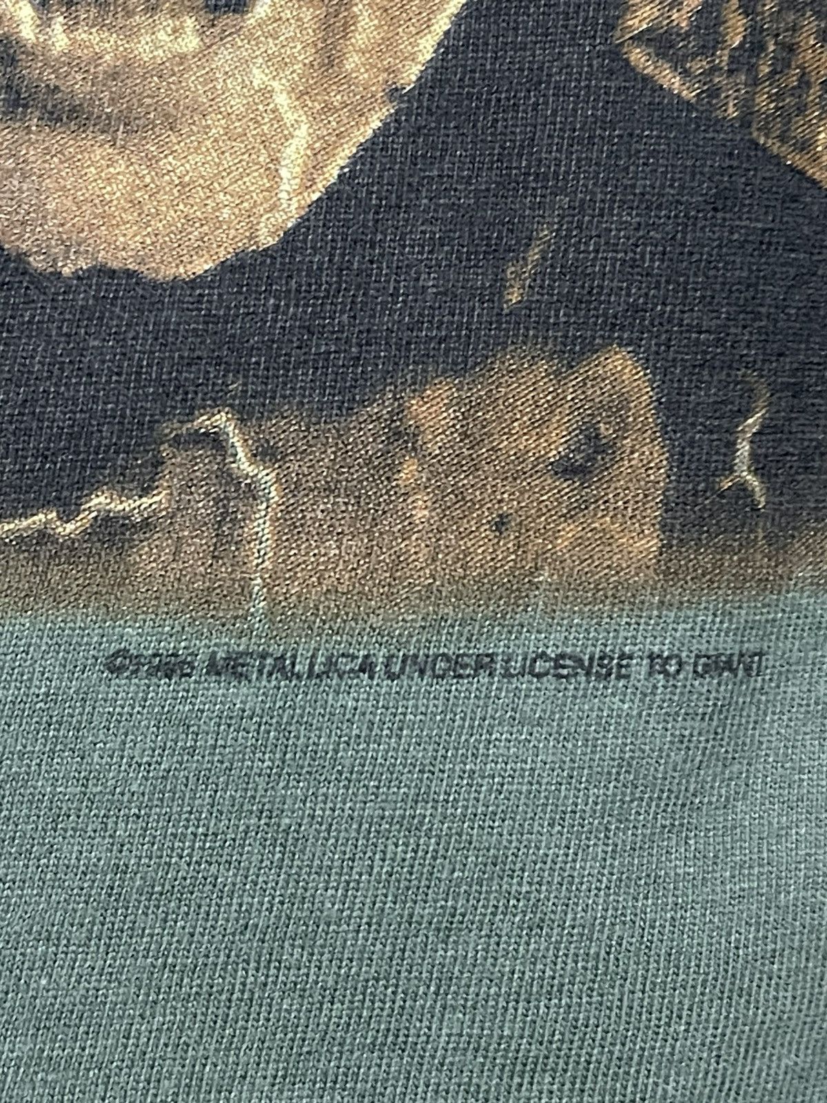 Vintage Vintage 1998 Og Metallica Tour Single Stitch Sunfaded Tee Size US XL / EU 56 / 4 - 10 Thumbnail