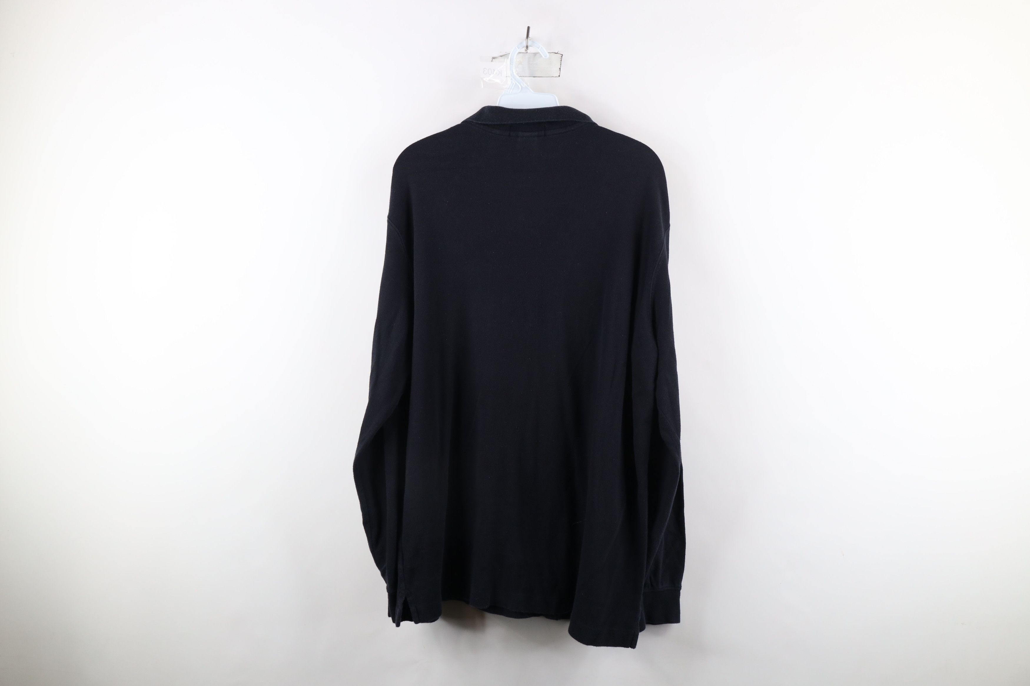 Lands' End × Vintage Vintage 90s Lands End Soft Touch Long Sleeve Polo Shirt Size US L / EU 52-54 / 3 - 7 Thumbnail