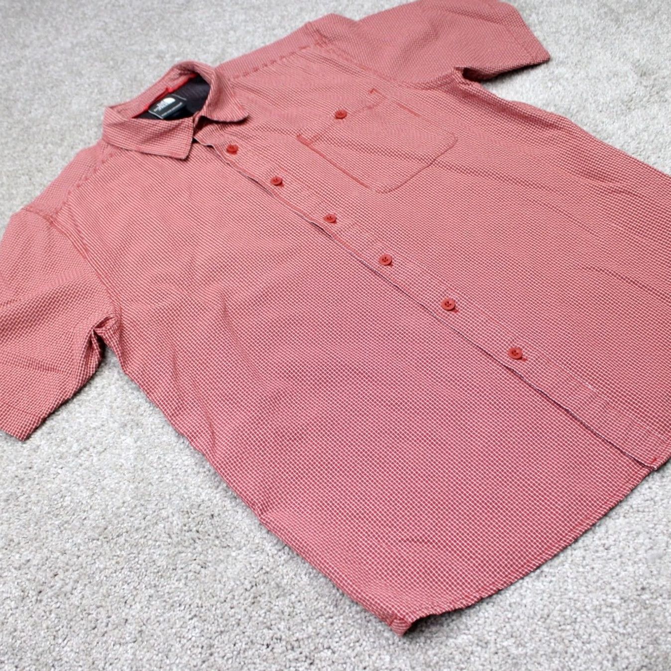 The North Face The North Face Shirt Mens Medium Red Plaid Stanage Woven Modal/Polyester S/S TNF Size US M / EU 48-50 / 2 - 7 Thumbnail
