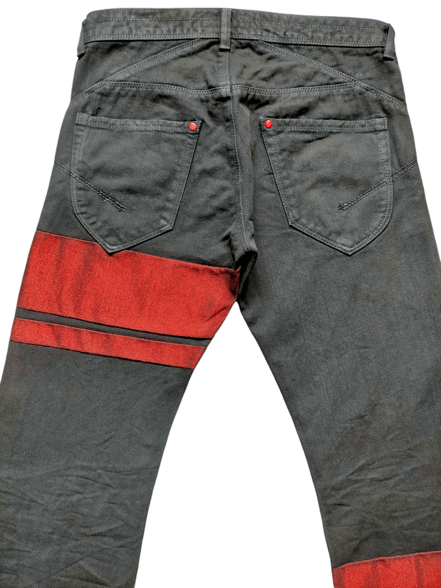 If Six Was Nine Flare Jeans Jackrose Waxed Boot cut Black Denim Size US 31 - 12 Thumbnail