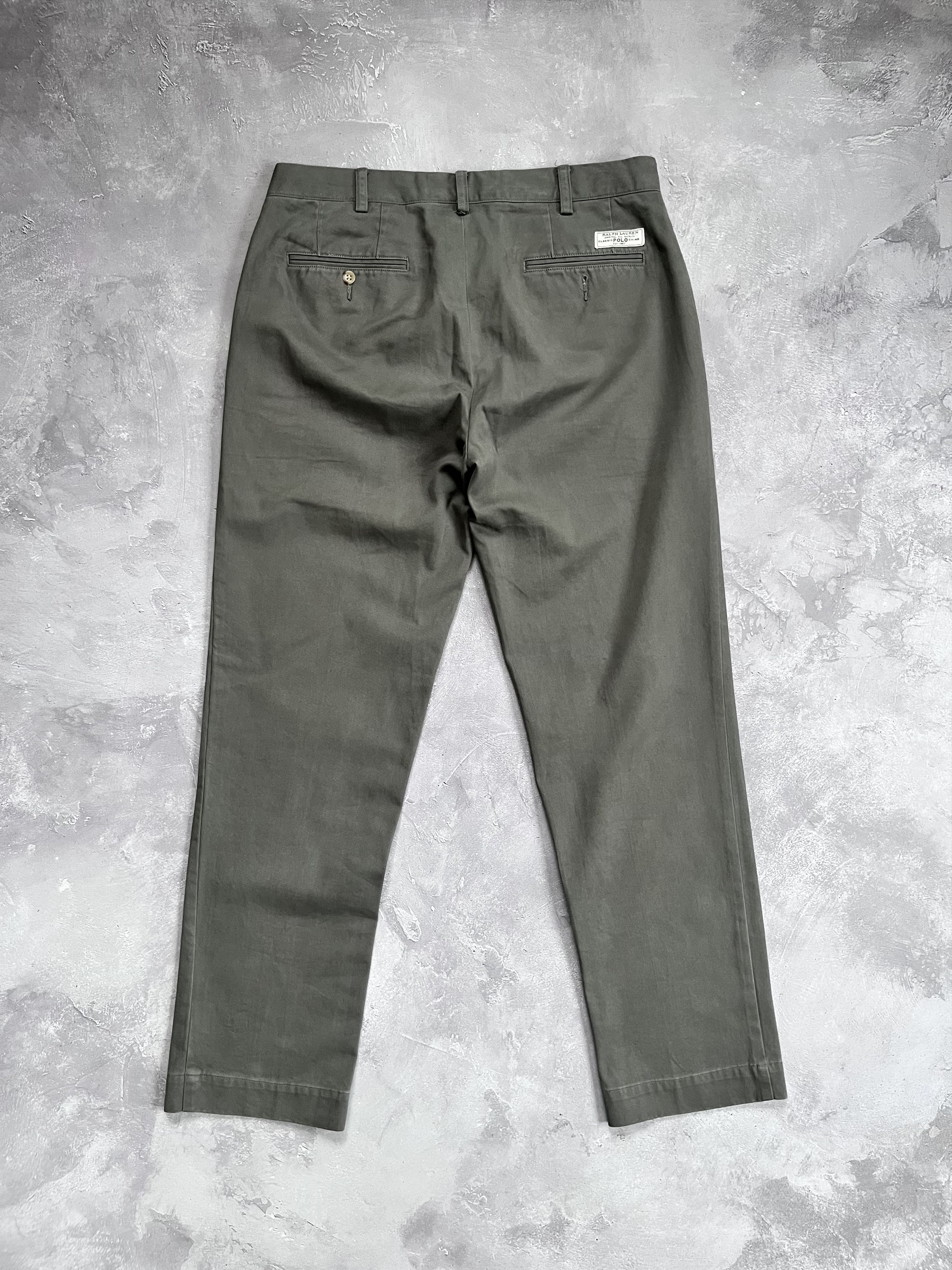 Polo Ralph Lauren Polo Ralph Lauren Classic Fit Chino Pants Gray Work Office Size US 34 / EU 50 - 2 Thumbnail