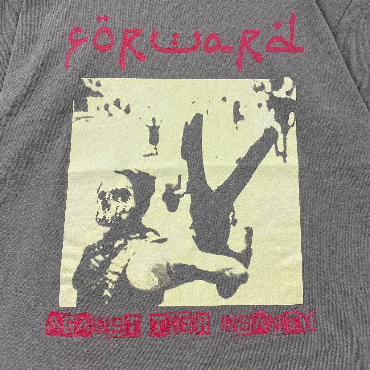 Band Tees × Vintage FORWARD Against Their Insanity Harcore Band Tee Shirt Size US L / EU 52-54 / 3 - 2 Thumbnail