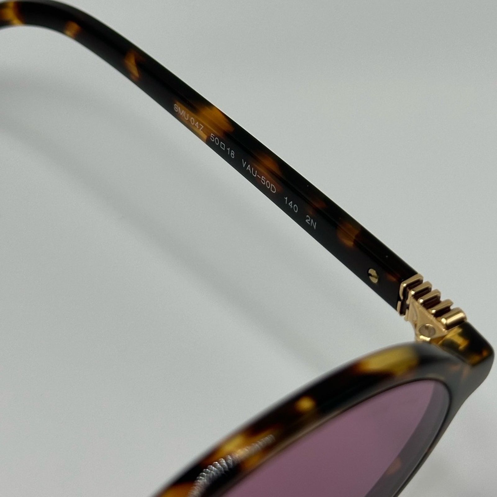 Miu Miu NEW MIU MIU MU04ZS VAU50D Honey Havana Dark Pink Mirror Size ONE SIZE - 7 Thumbnail