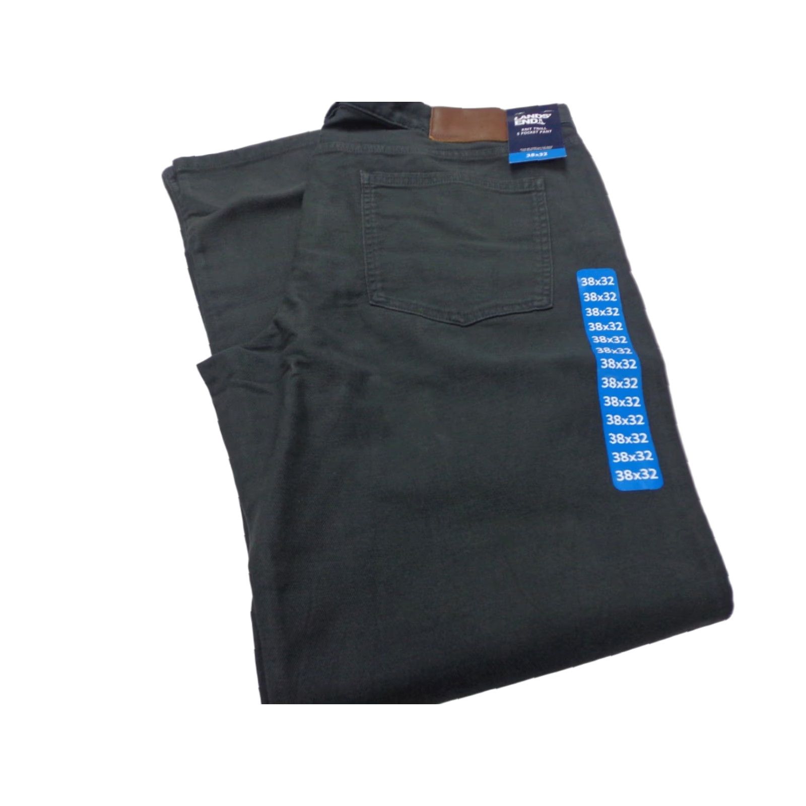 Lands' End Lands' End Knit Twill 5 Pocket Pants Mens 38X32 Charcoal NWT Size US 38 / EU 54 - 1 Thumbnail