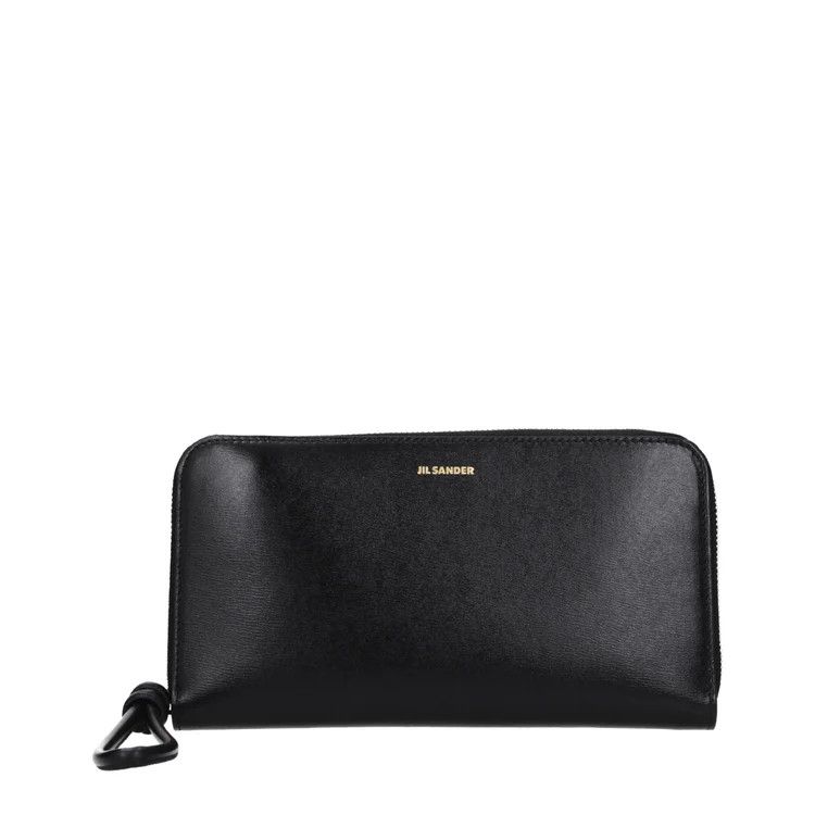 Jil Sander ob1o1e1124 Size: OS / Leather Wallet in Black Size ONE SIZE - 1 Thumbnail