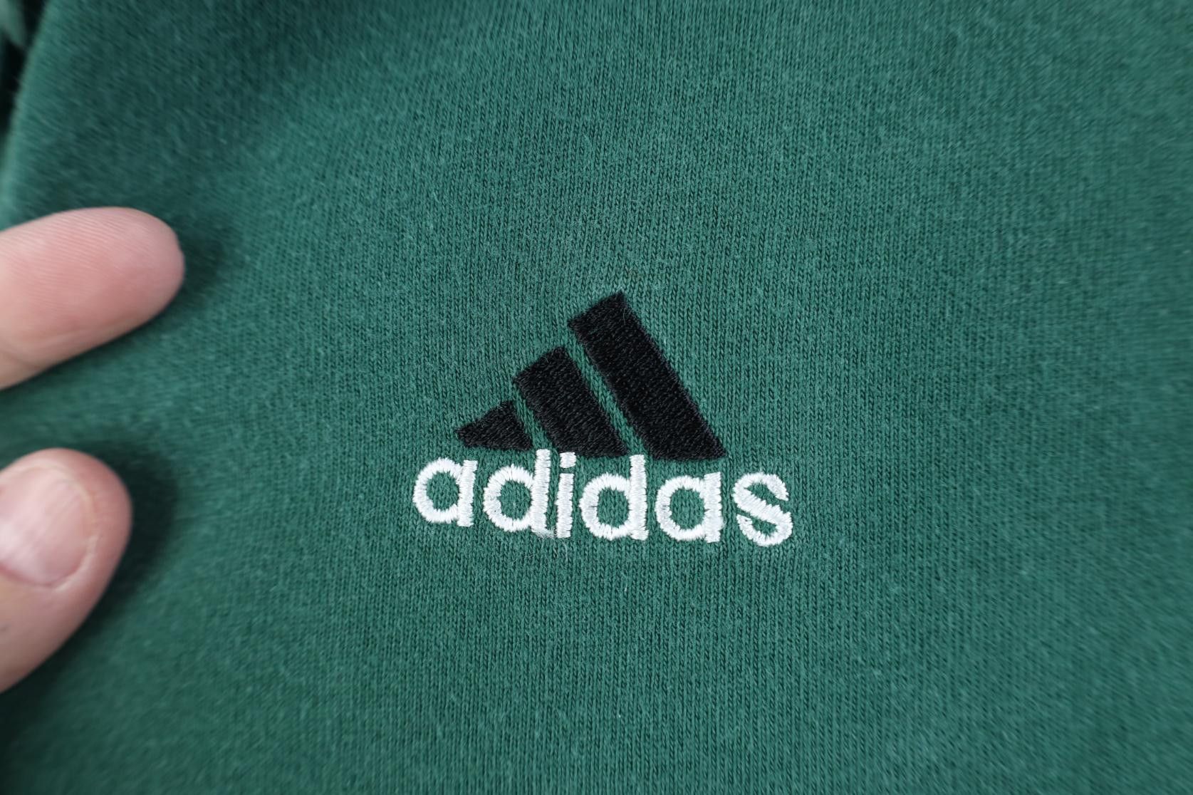 Adidas Vintage 90s Adidas Baggy Collared Golf Polo Shirt Green Size US L / EU 52-54 / 3 - 4 Thumbnail
