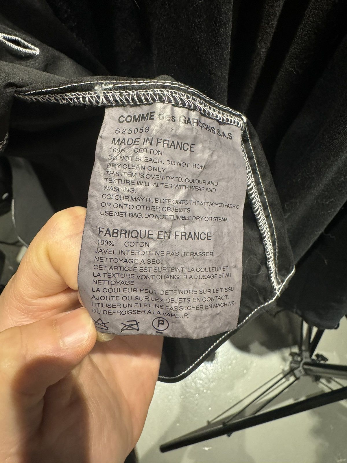 Comme des Garcons Homme Plus Comme des garçons black cotton shirt Size US XS / EU 42 / 0 - 9 Thumbnail