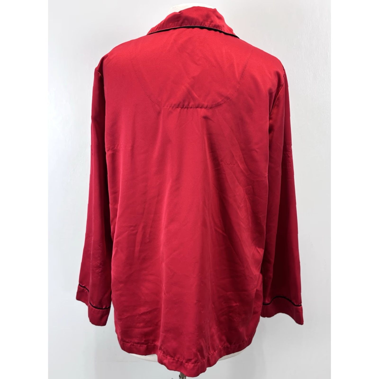 Vintage PajamaGram Pajamagram 2 Pc Pajama Set Sz Large Women’s Red shirt Pants READ Pajamagram Size L / US 10 / IT 46 - 4 Thumbnail