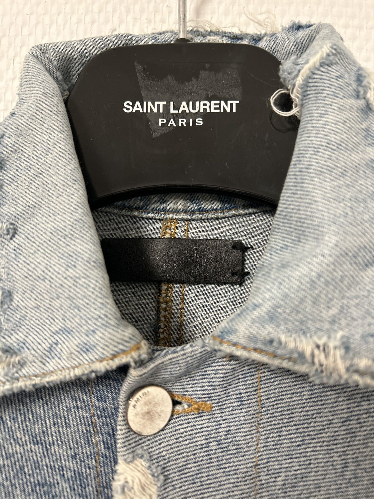 Amiri SS2018 Deconstructed Distressed Denim Jacket Size US S / EU 44-46 / 1 - 8 Thumbnail