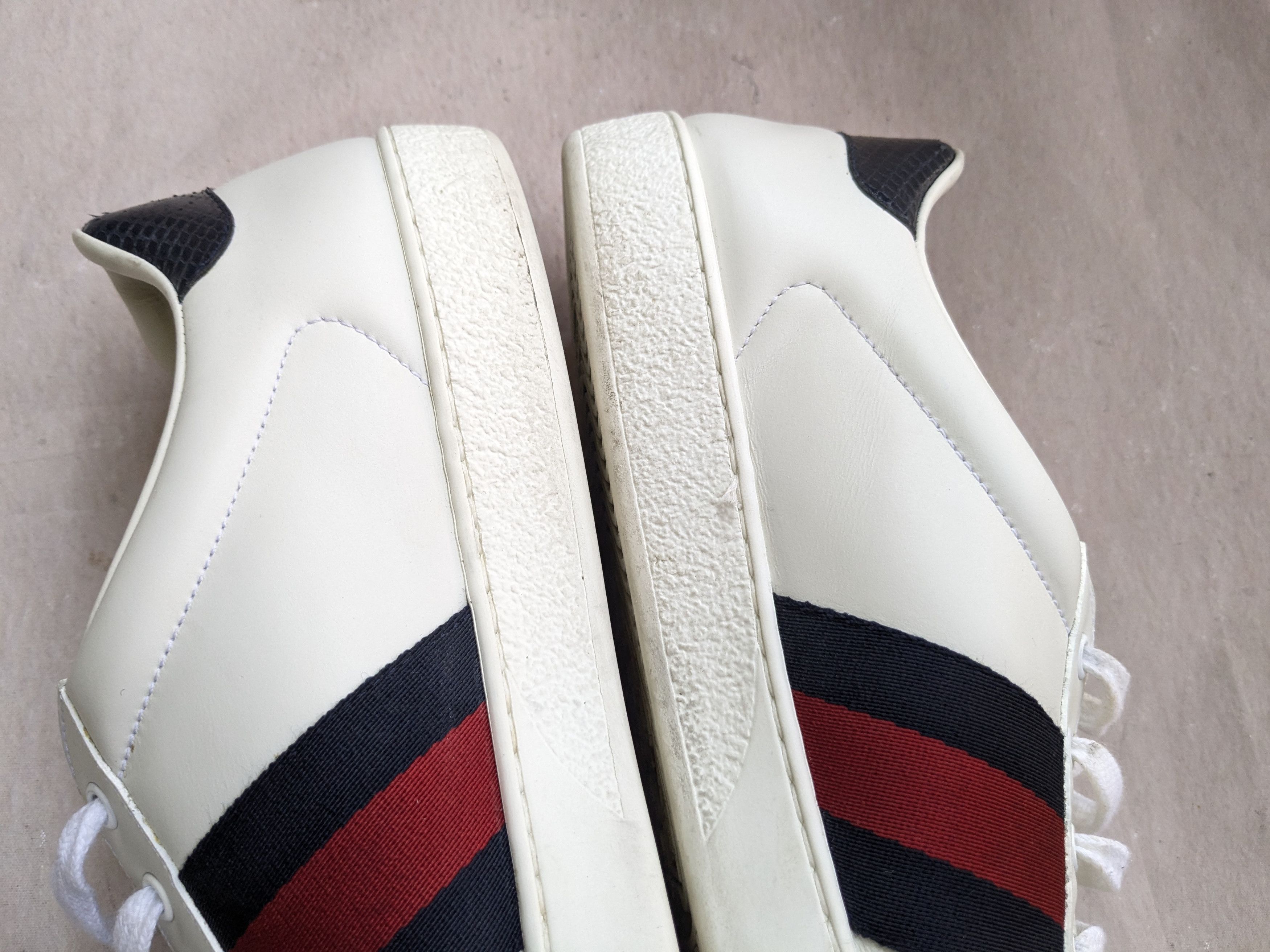 Gucci Gucci Ace Sneakers White 13.5 White Low Tops 386750 Size US 13 / EU 46 - 9 Thumbnail