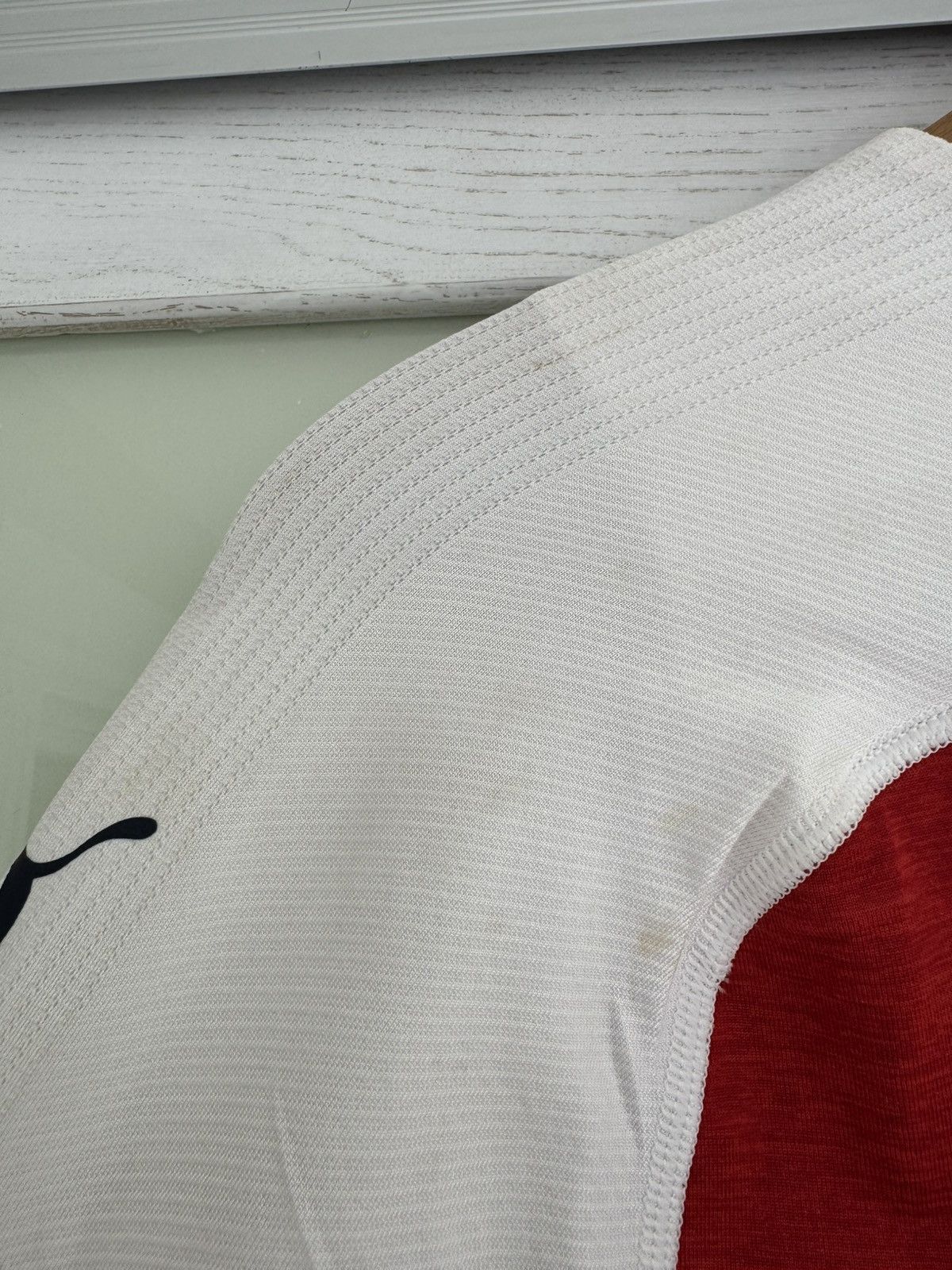Puma Iwobi Arsenal 2018-2019 Signed Match Worn Home Soccer Jersey Size US L / EU 52-54 / 3 - 17 Thumbnail