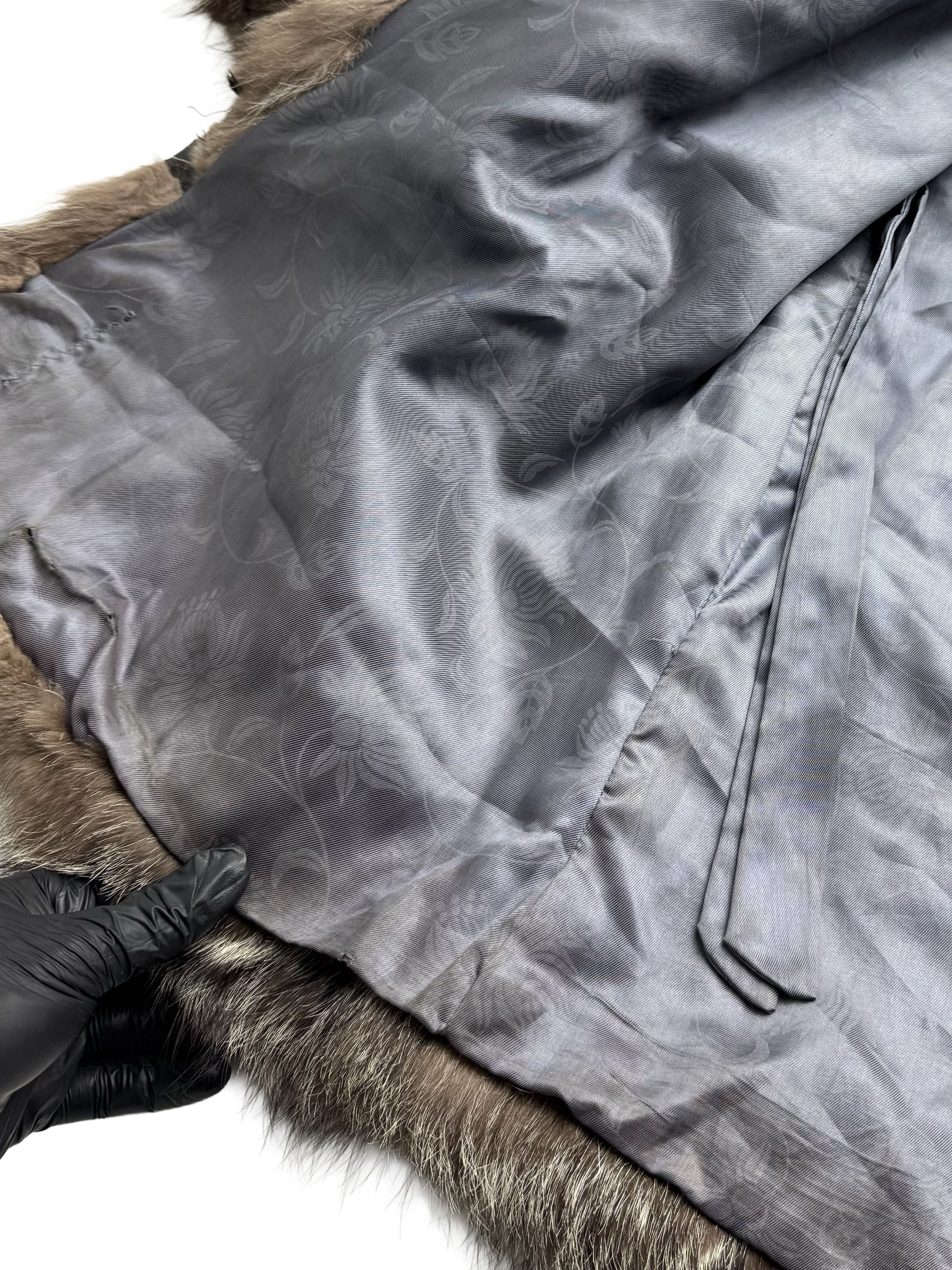 Vintage Vintage Real Fur Coat Brown Long Fur Jacket Winter Luxury Size XL / US 12-14 / IT 48-50 - 16 Thumbnail
