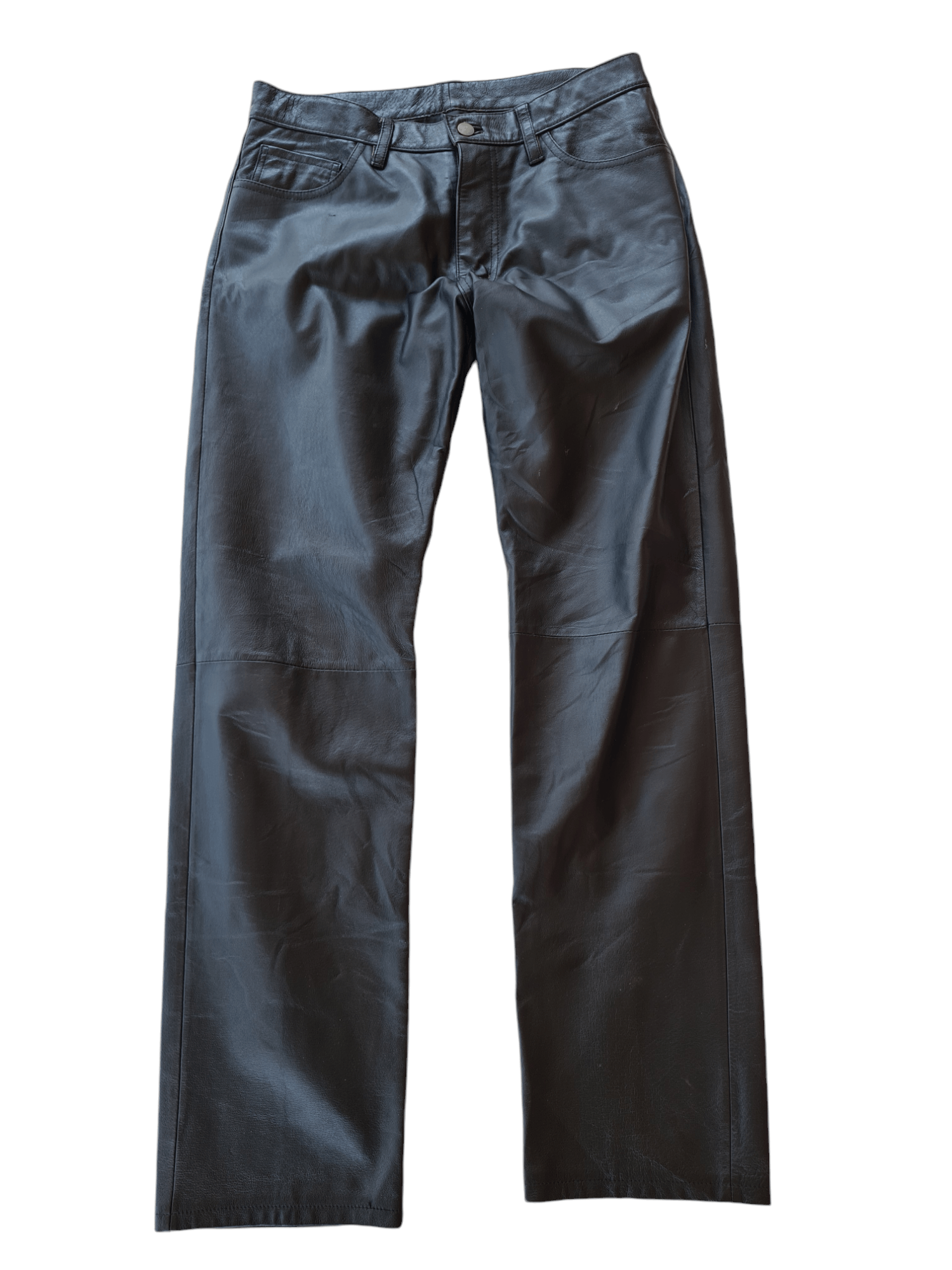 Comme Ca Ism × Genuine Leather × Vintage Vtg Comme Ca Ism Leather Pants Size US 32 / EU 48 - 2 Thumbnail