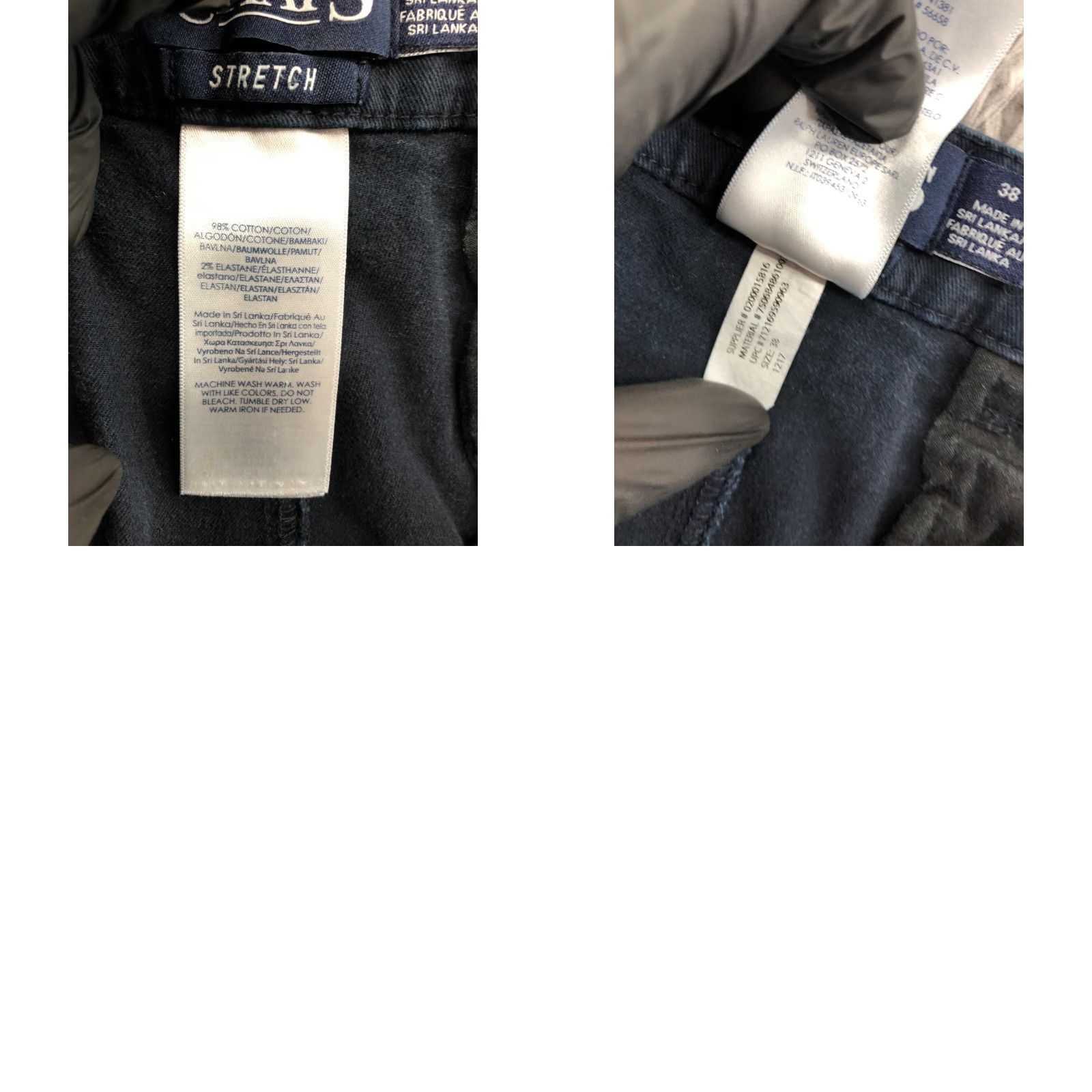 Chaps Chaps Chino Shorts Mens 38 Mid Rise Dark Blue Wash Knit Cotton Blend Belt Loops 5-Pocket Regular Inseam 9 in Flat Front Size US 38 / EU 54 - 8 Thumbnail