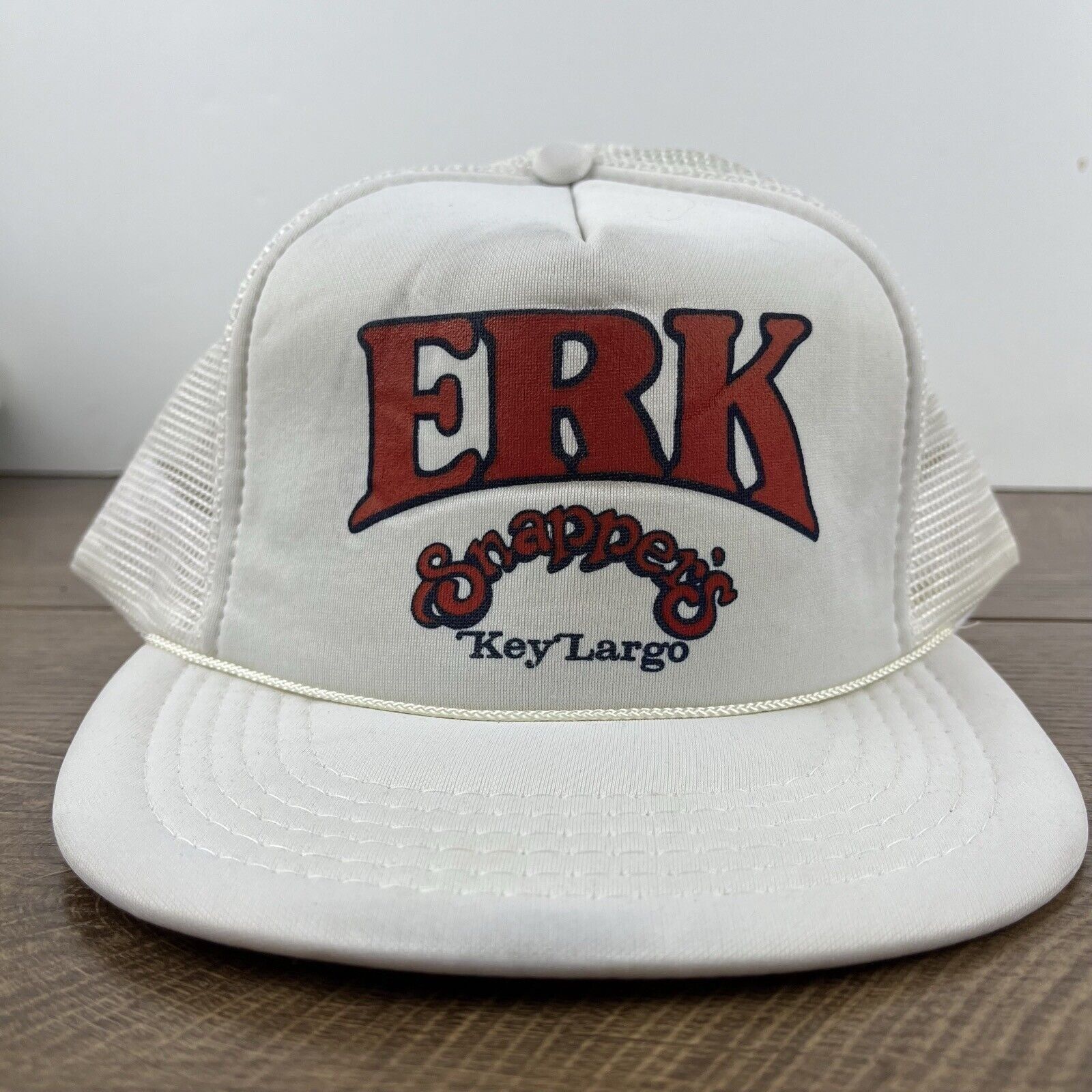 Other ERK Snappers hat Key Largo Snapback Hat White Hat Adjustable Size ONE SIZE - 4 Thumbnail
