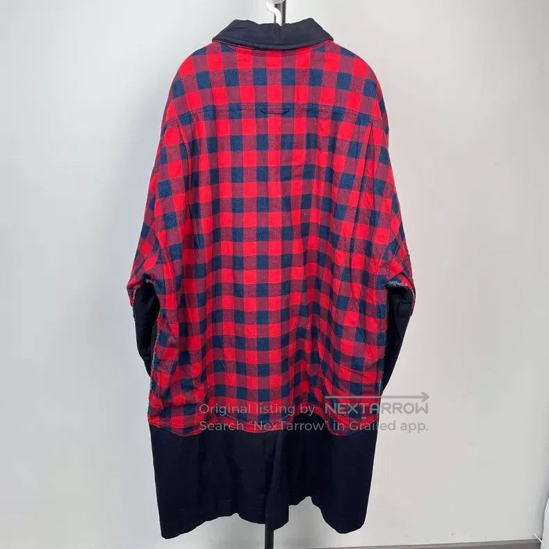 Balenciaga Balenciaga Red and blue check print single-breasted mid-le Size US S / EU 44-46 / 1 - 2 Thumbnail