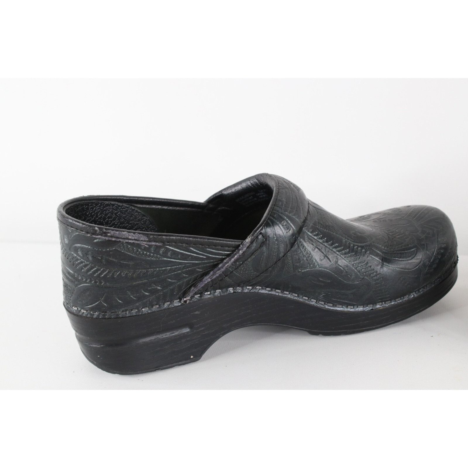 Dansko Dansko Flower Leather Slip On Clogs Mules Shoes Size US 9.5 / IT 39.5 - 8 Thumbnail