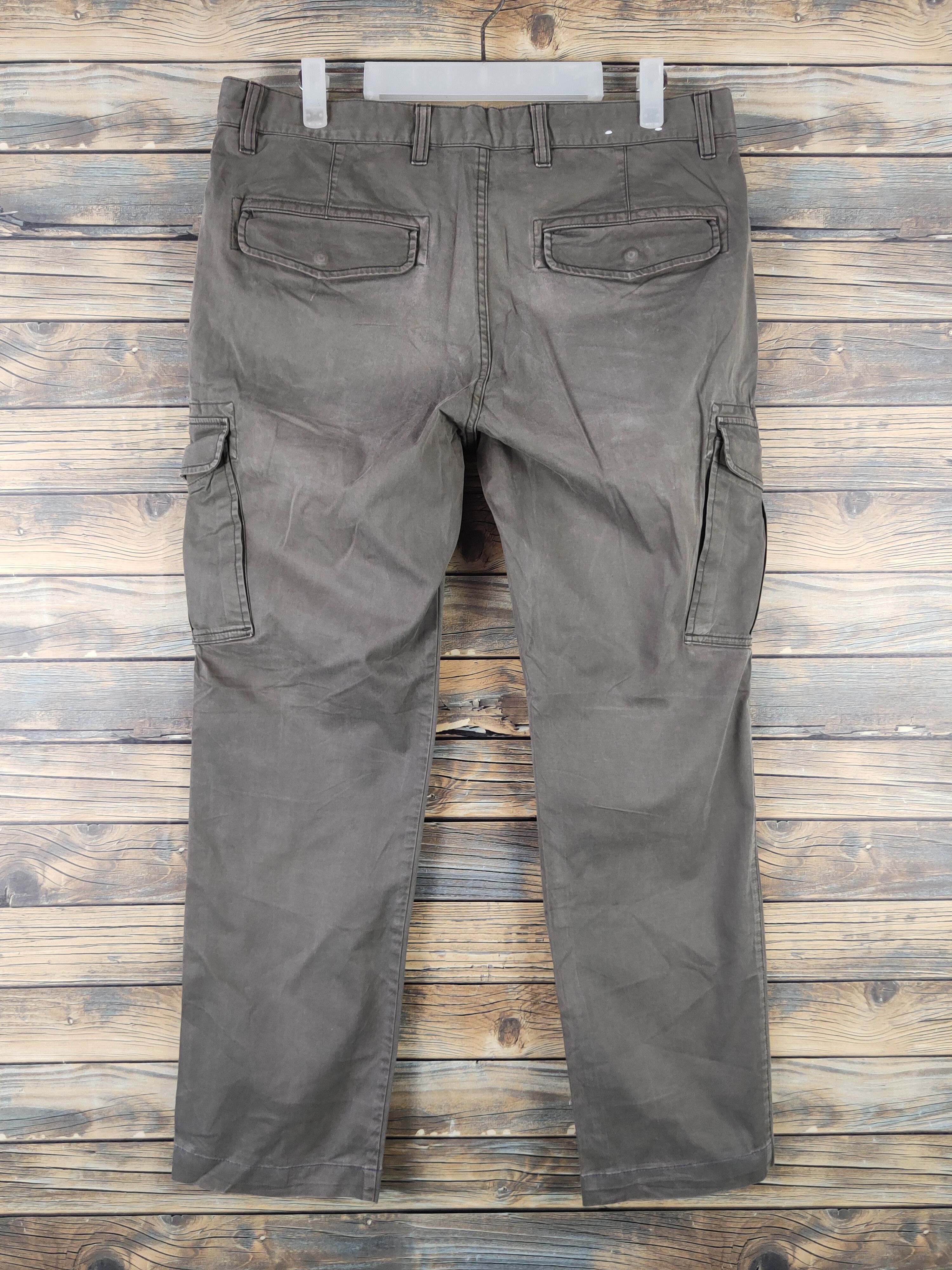 Japanese Brand DL Uniqlo Olive Multipocket Cargo Pants #1942 Size US 34 / EU 50 - 7 Thumbnail