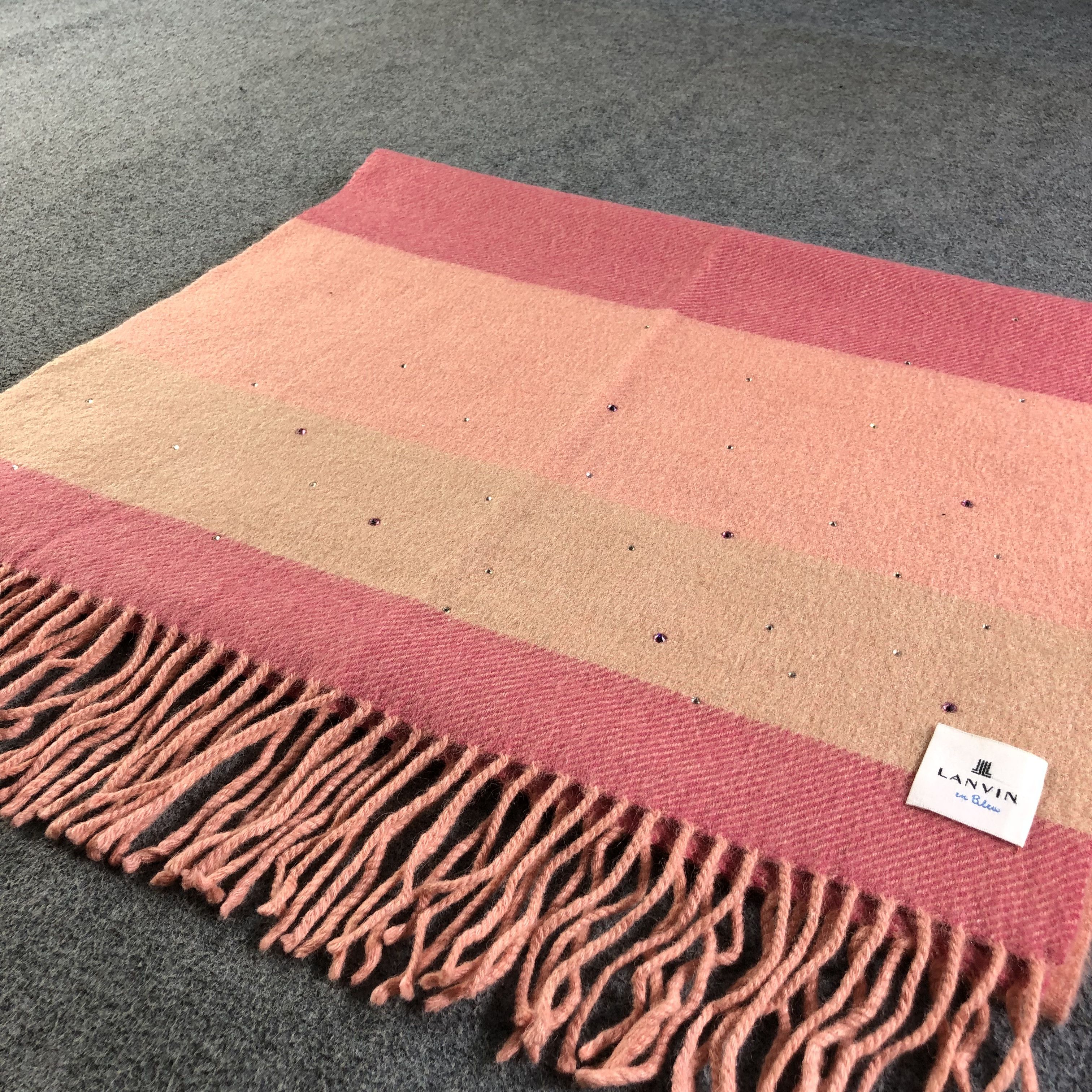 Lanvin Lanvin Wool Scarf Muffler Neckwear V2527 Size ONE SIZE - 3 Thumbnail