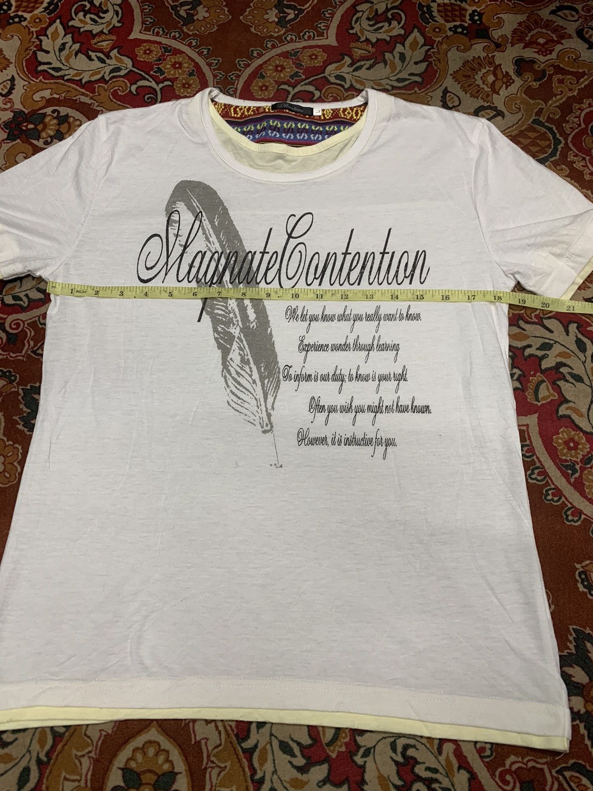 Hysteric Glamour × If Six Was Nine × Japanese Brand Dealetti double layers qoute style Size US M / EU 48-50 / 2 - 8 Thumbnail