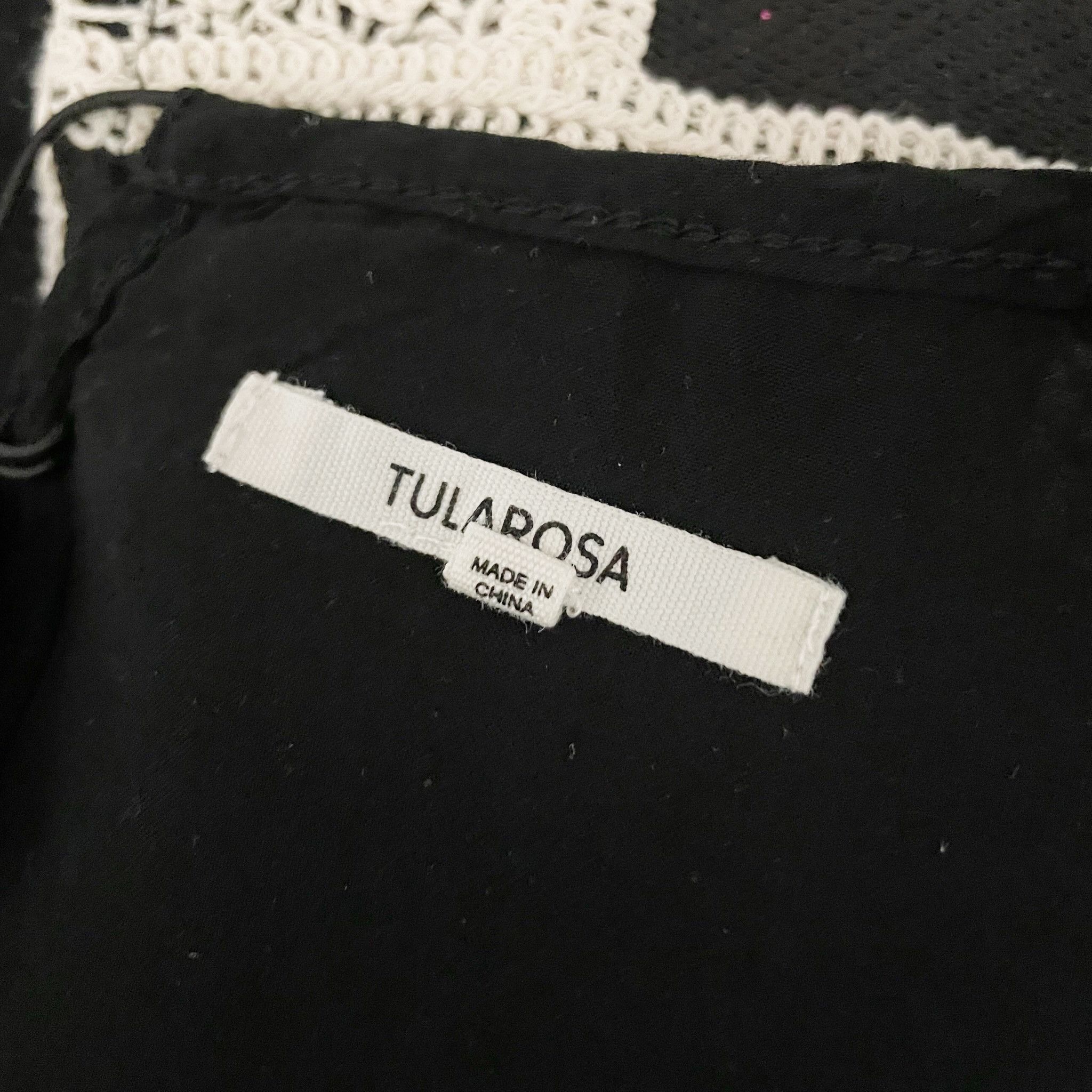 Other Tularosa Anna Black Ivory Cotton Crochet Size S / US 4 / IT 40 - 2 Thumbnail