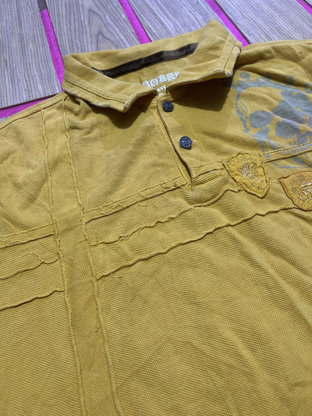 If Six Was Nine Y2K ON BOARD polo tshirt motif skull vintage style Size US M / EU 48-50 / 2 - 9 Thumbnail