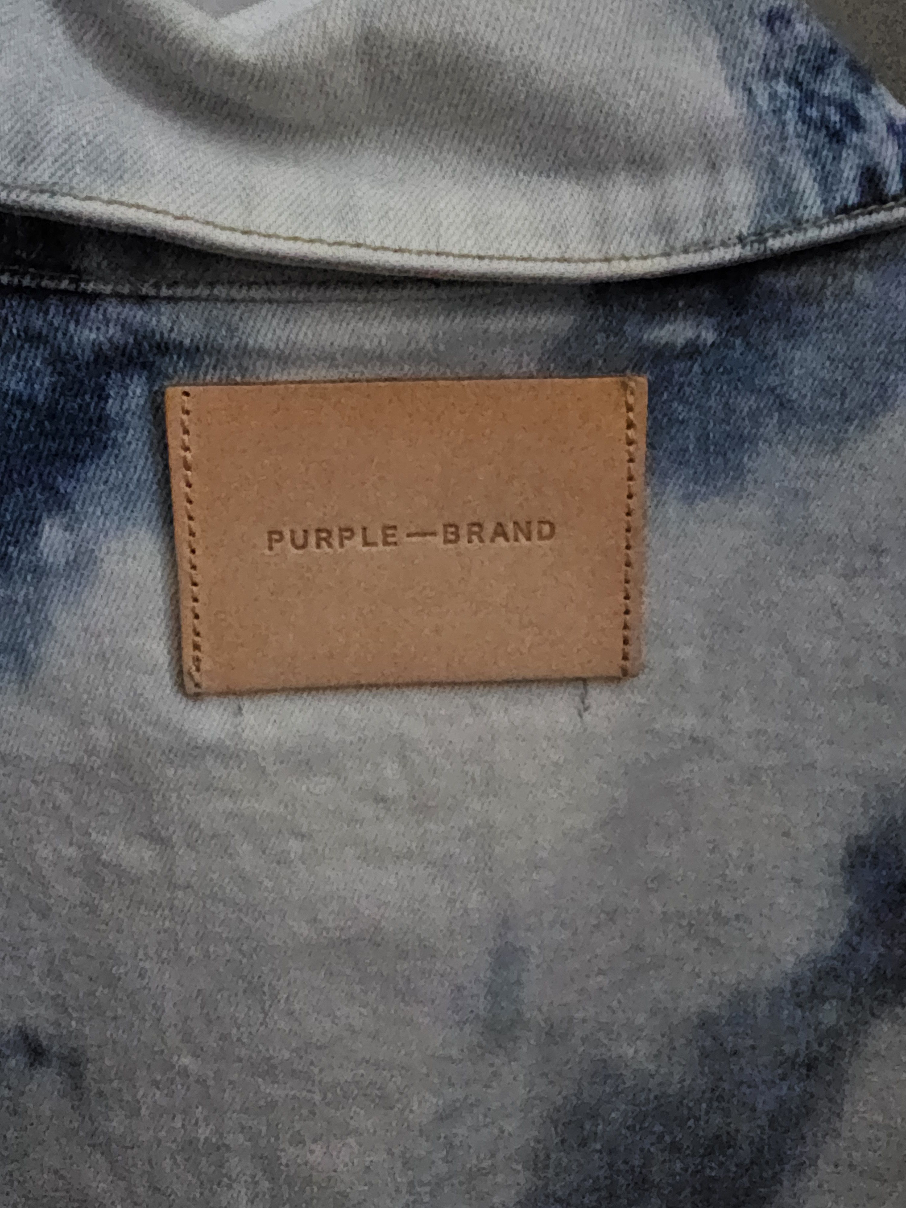Purple Brand Purple Brand Mens Special Edition Tye Dye Denim Jacket Size US M / EU 48-50 / 2 - 12 Thumbnail