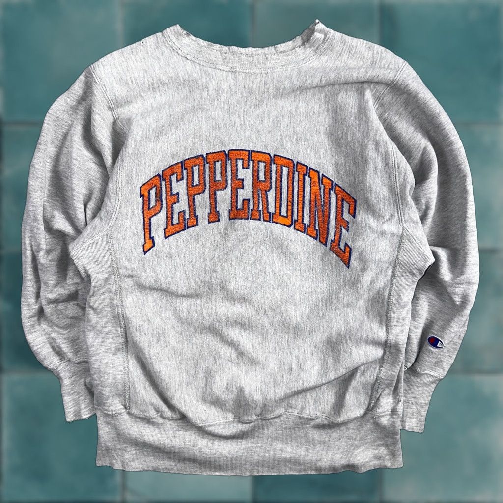 VINTAGE Champion Reverse Weave Sweatshirt Men Medium Gray 80s 90s