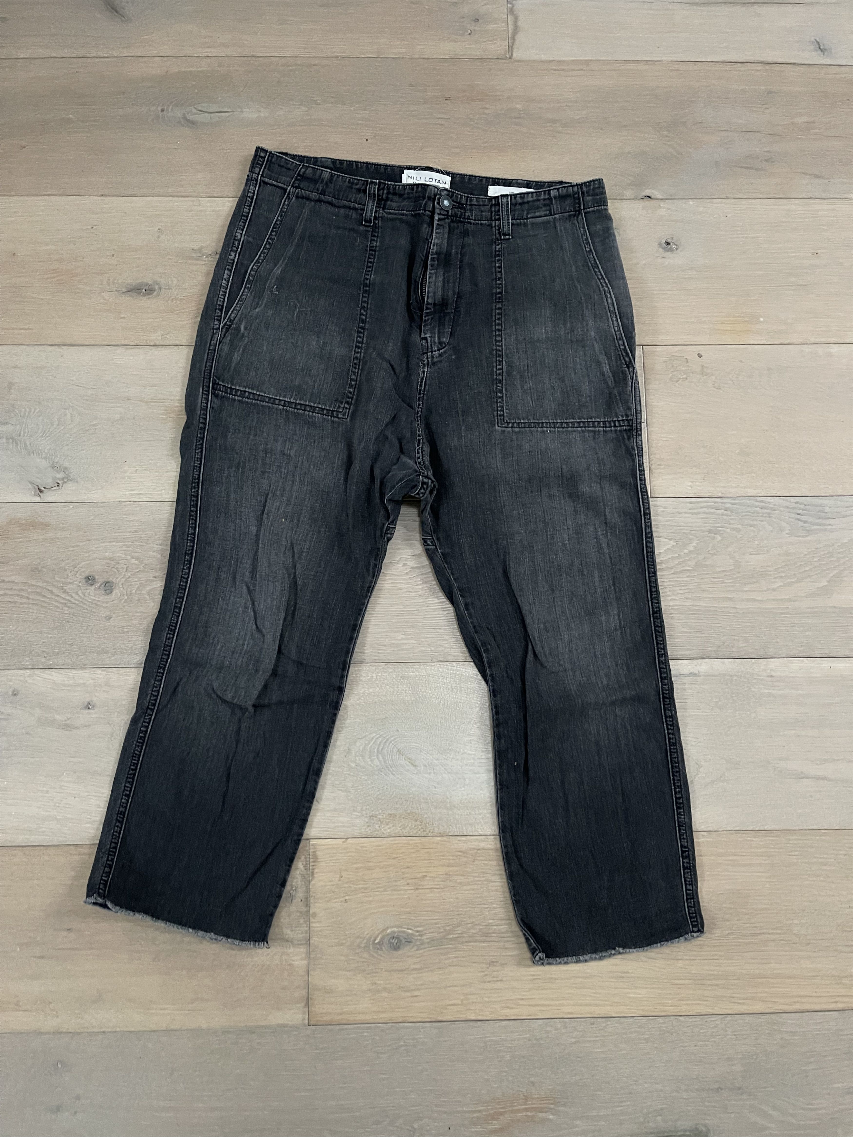 Nili Lotan Nili Lotan Denim Luna Pants Size 28" / US 6 / IT 42 - 1 Thumbnail