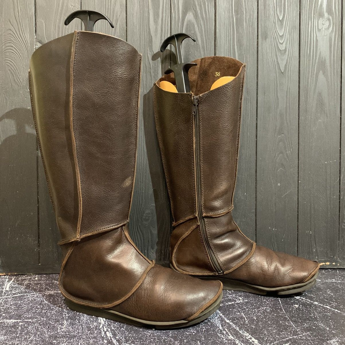 Trippen Trippen Women’s Leather Brown Boots Size 38 EU Size US 8 / IT 38 - 2 Thumbnail