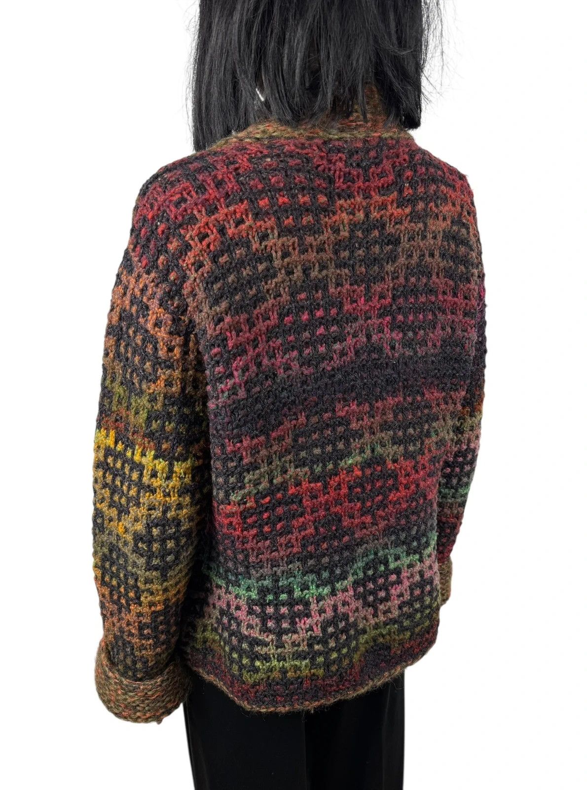 Other Edel Macbride Donegal Knit Cardigan Wool Silk Ireland Size XL / US 12-14 / IT 48-50 - 6 Thumbnail