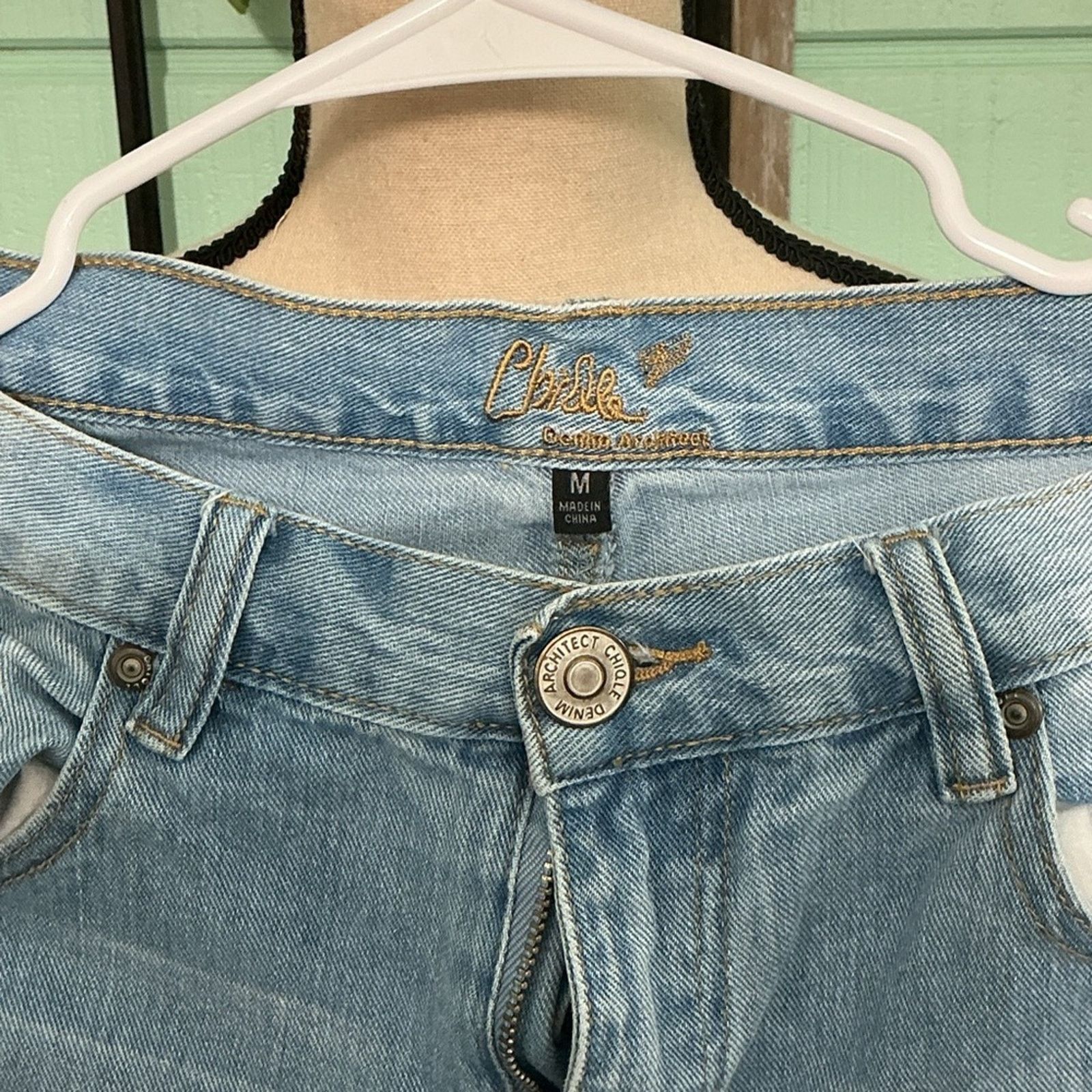 Chicos Chico’s Patchwork Distressed Jeans | Medium | Boho Festival Size 32" / US 10 / IT 46 - 3 Thumbnail
