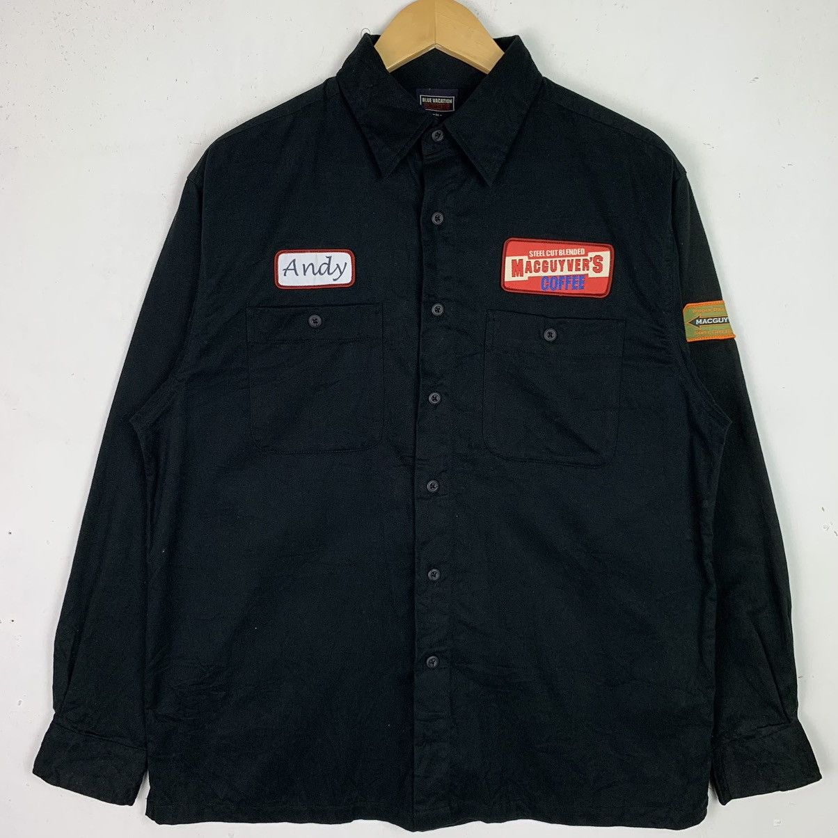 Japanese Brand × Vintage Vintage Blue Vacation Worker's Work wear Jacket Size US L / EU 52-54 / 3 - 1 Thumbnail