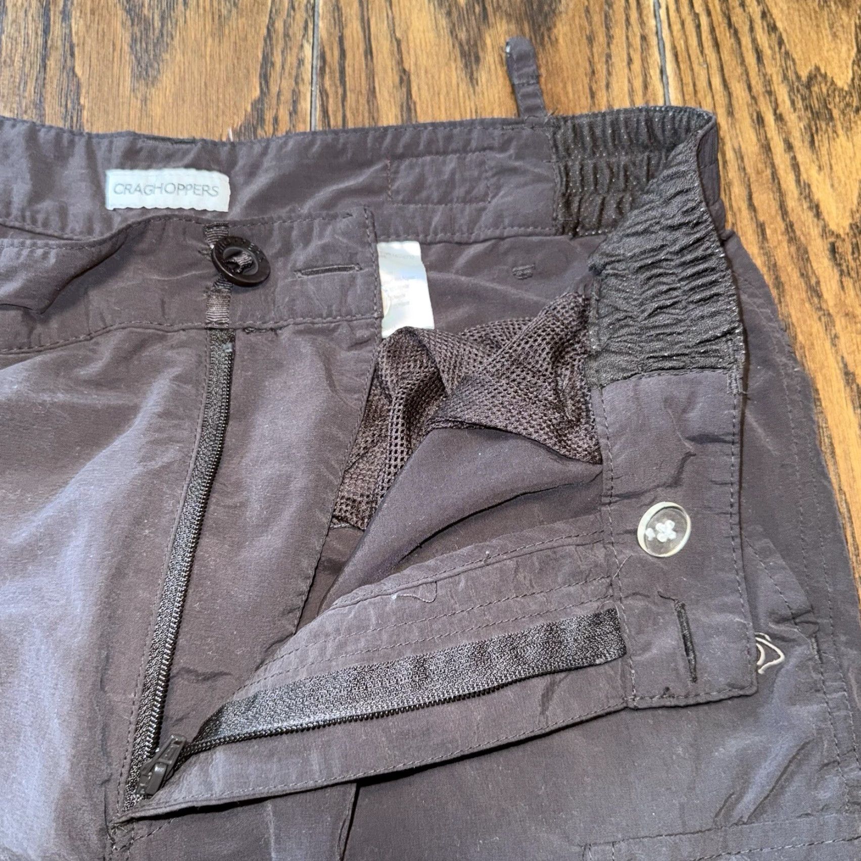 Vintage Craghoppers Pants Men’s Gray 32x31 Cargo Pocket Chino Regular Inseam 31 Convertible Ankle Zip Pockets Size US 34 / EU 50 - 5 Thumbnail