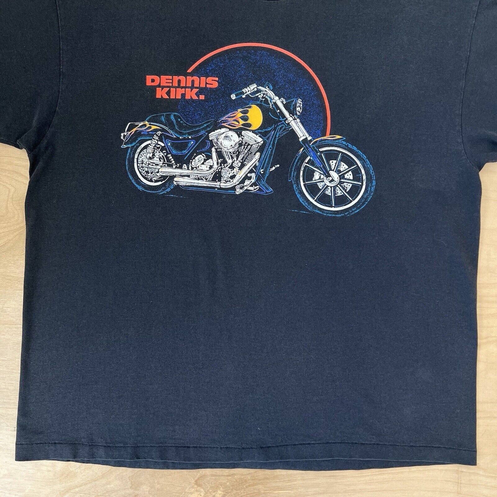 Vintage Vintage Dennis Kirk Motorcycles Shirt Black 90s Biker Punk Size US XL / EU 56 / 4 - 4 Thumbnail