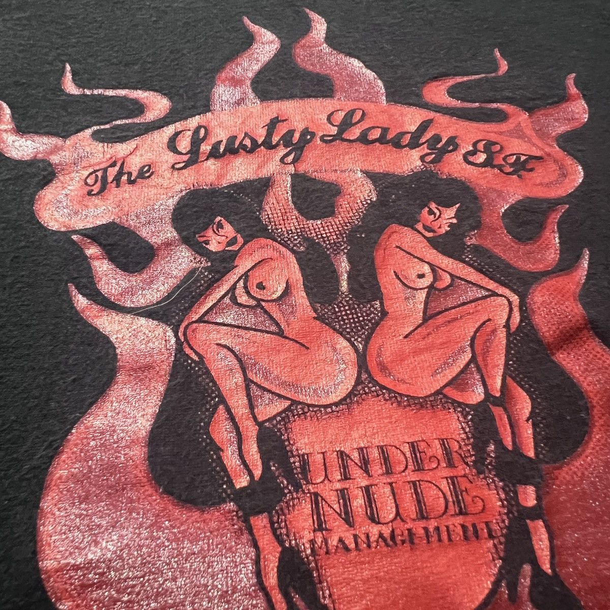 Vintage Vintage Y2K Lusty Lady Under Nude Strip Club Tee sexy Size US L / EU 52-54 / 3 - 3 Thumbnail