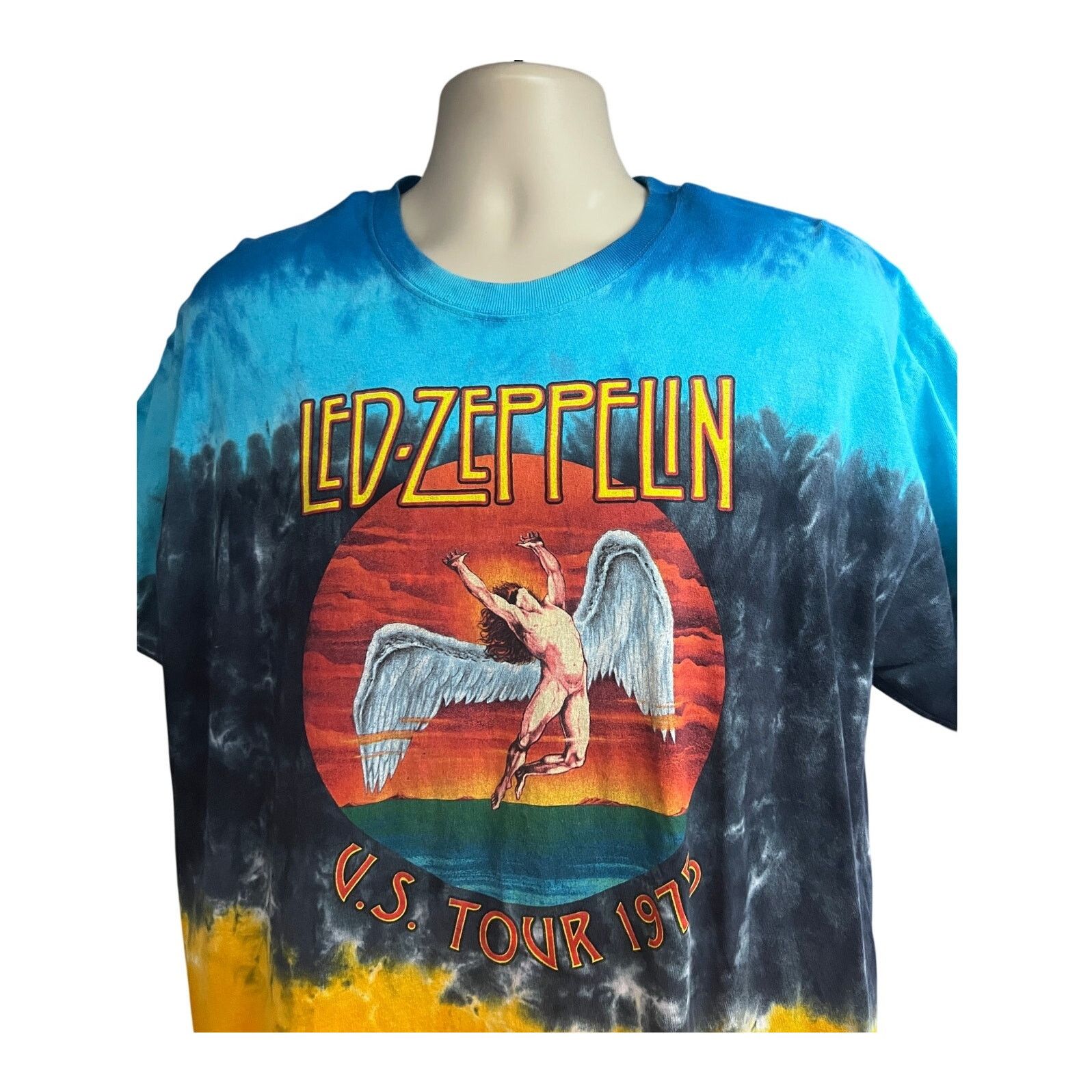 Led Zeppelin Led Zeppelin Concert Tour Graphic Tee XL Music Rock Band Size US XL / EU 56 / 4 - 4 Thumbnail