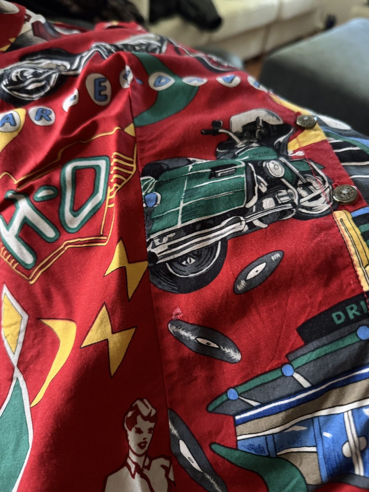 Harley Davidson × Vintage Vintage 90's Made in Hawaii Harley Davidson Button Up Shirt Size M / US 6-8 / IT 42-44 - 9 Thumbnail