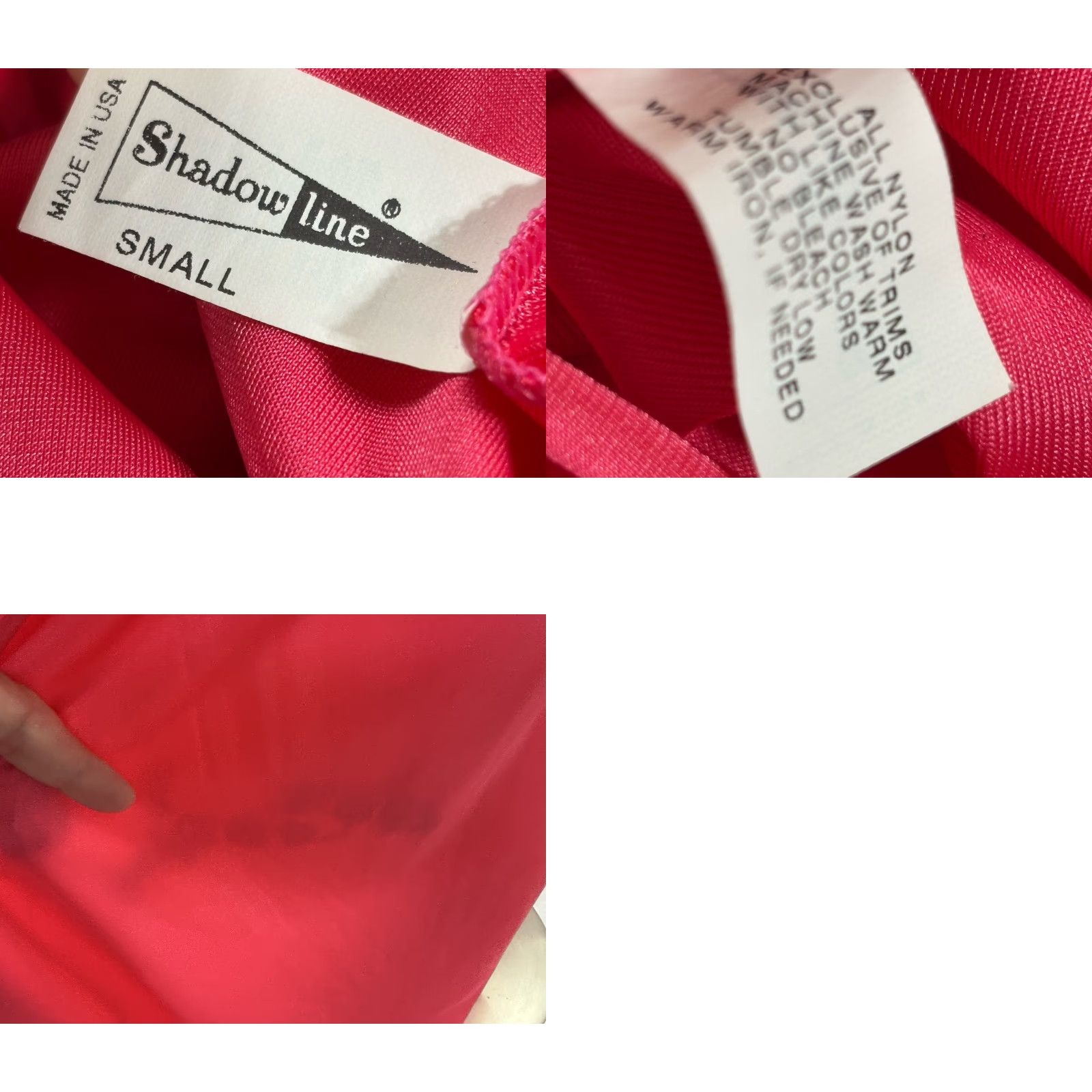Vintage VINTAGE ShadowLine 1980s Long Nightgown Womens Size Small Pink Nylon Lounge USA Size ONE SIZE - 8 Thumbnail
