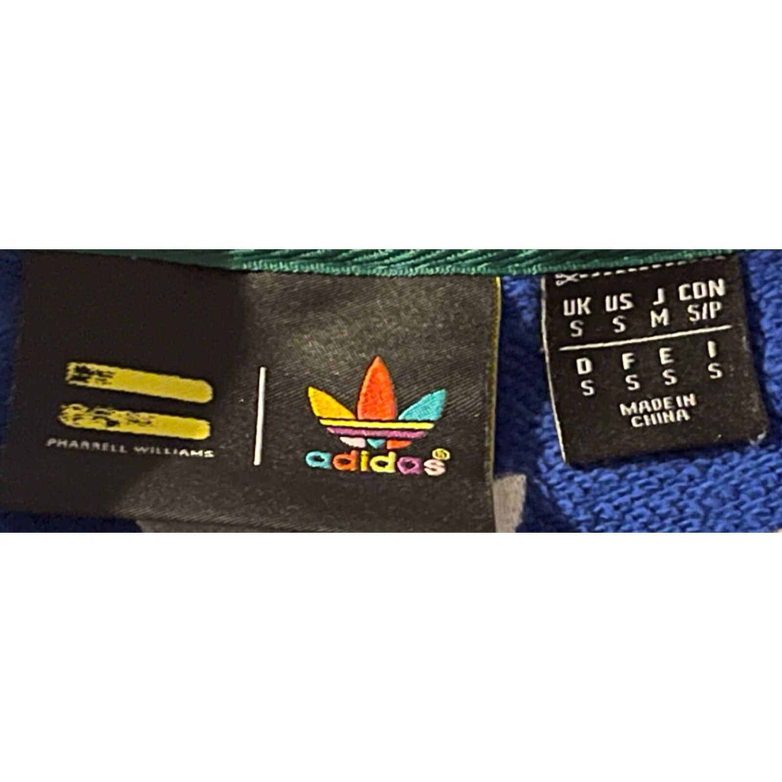 Adidas Adidas Pharrell Williams Hu X Solar Hoodie Blue Small 3O6 Mens Hoodie Long Sleeve Pullover with Pockets Size US S / EU 44-46 / 1 - 3 Thumbnail
