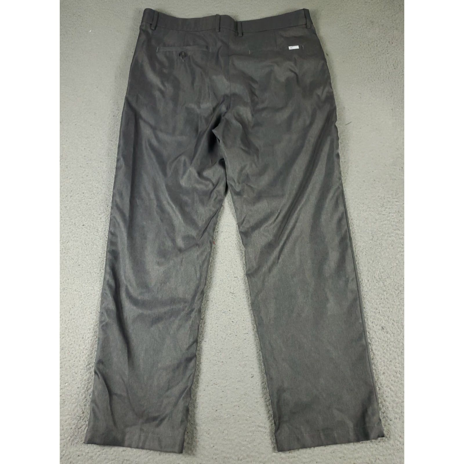 Vintage Greg Norman Gray Chino Pants Mens 34x30 Flat Front Casual Trousers Size US 34 / EU 50 - 6 Thumbnail