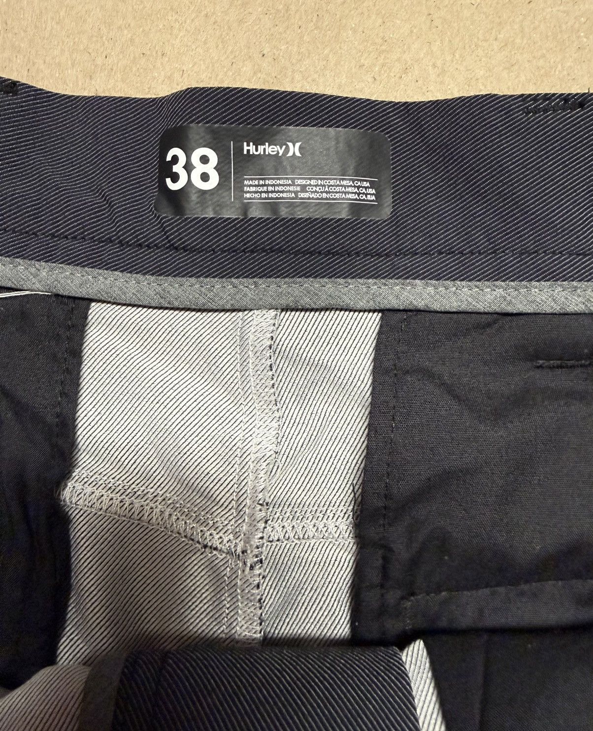 Hurley Hurley Shorts Mens 38 Black Chino Pocket Casual Vintage! Size US 38 / EU 54 - 3 Thumbnail