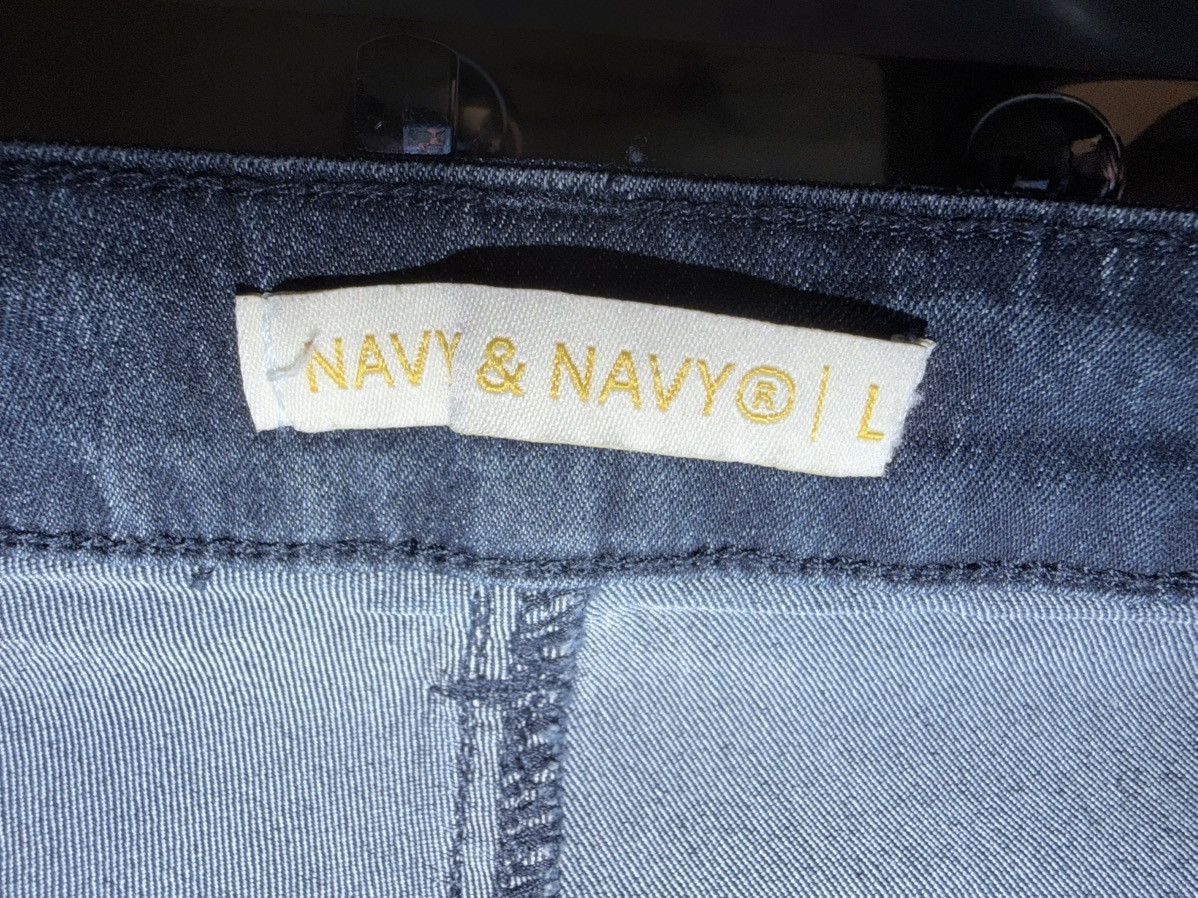 NVY Navy & Navy Dark Wash Skinny Jeans Size L Size 30" / US 8 / IT 44 - 4 Thumbnail